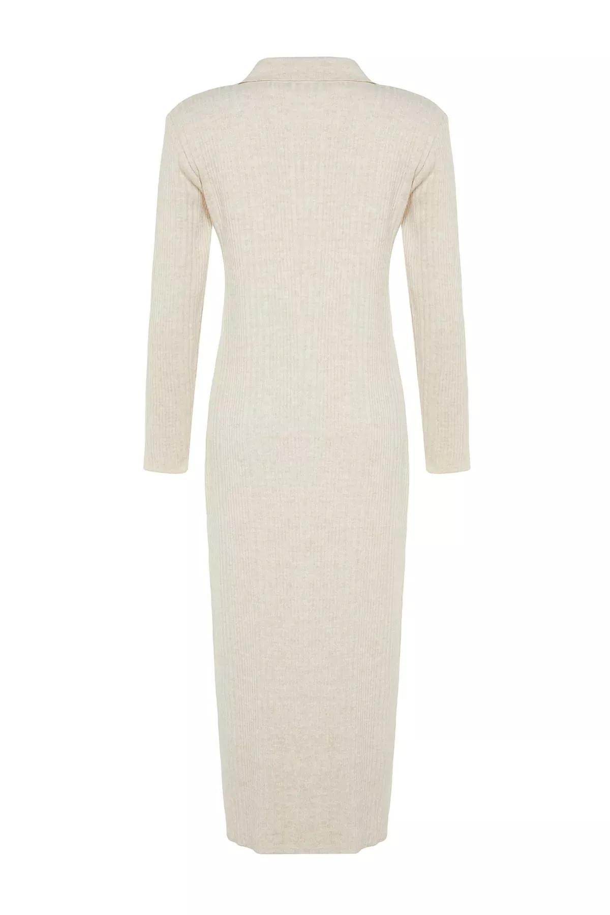 Beige Shift Dress, , large image number 7
