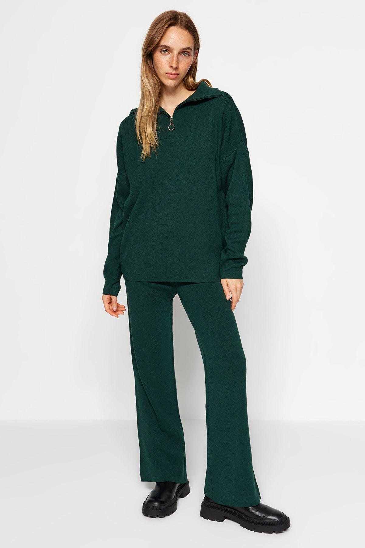 Green Wide Fit Co-Ord Set, , large image number 0