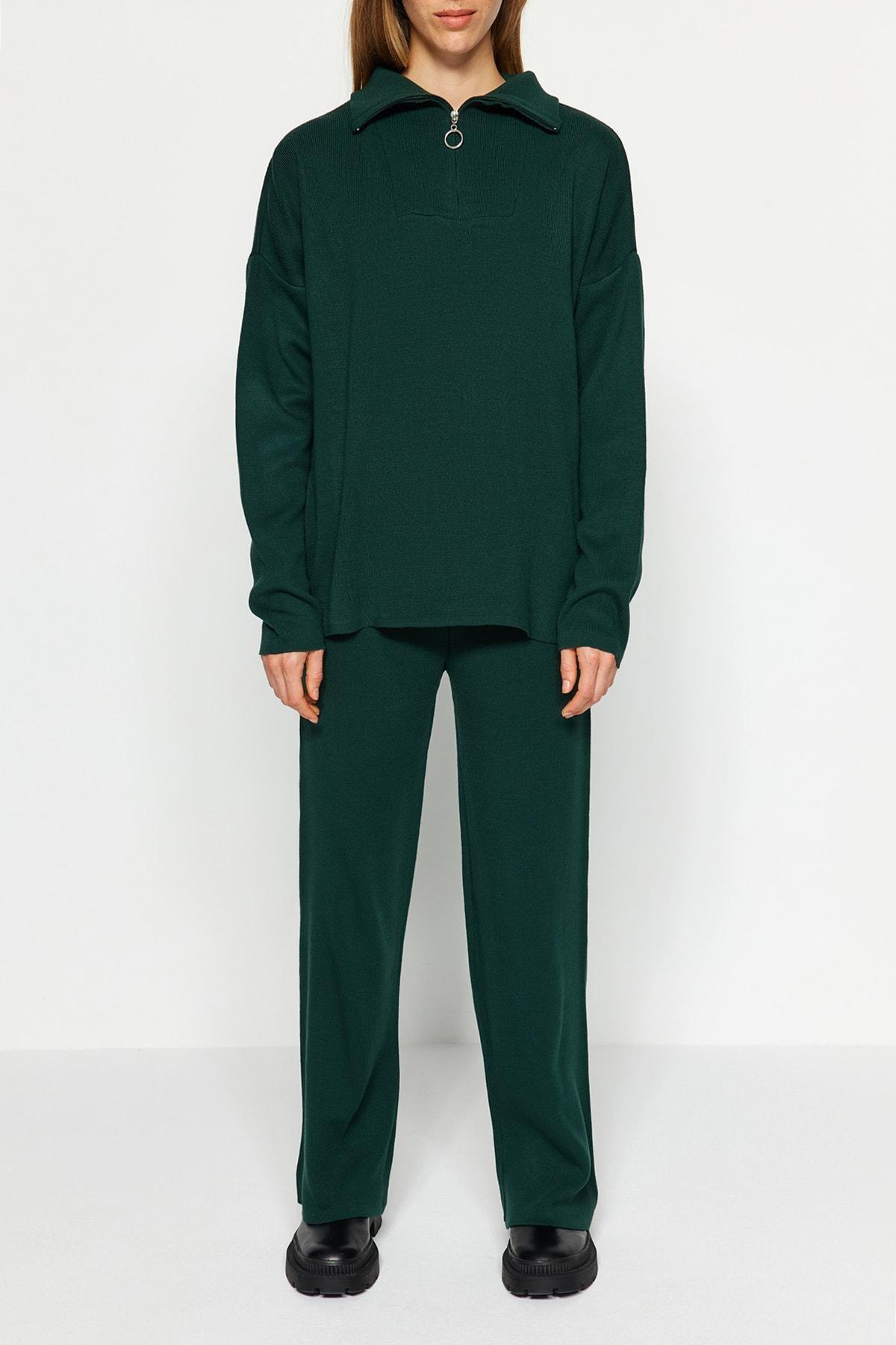 Green Wide Fit Co-Ord Set, , large image number 5