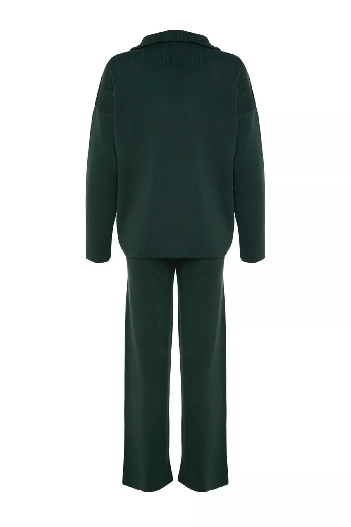 Green Wide Fit Co-Ord Set, Emerald, large image number 6