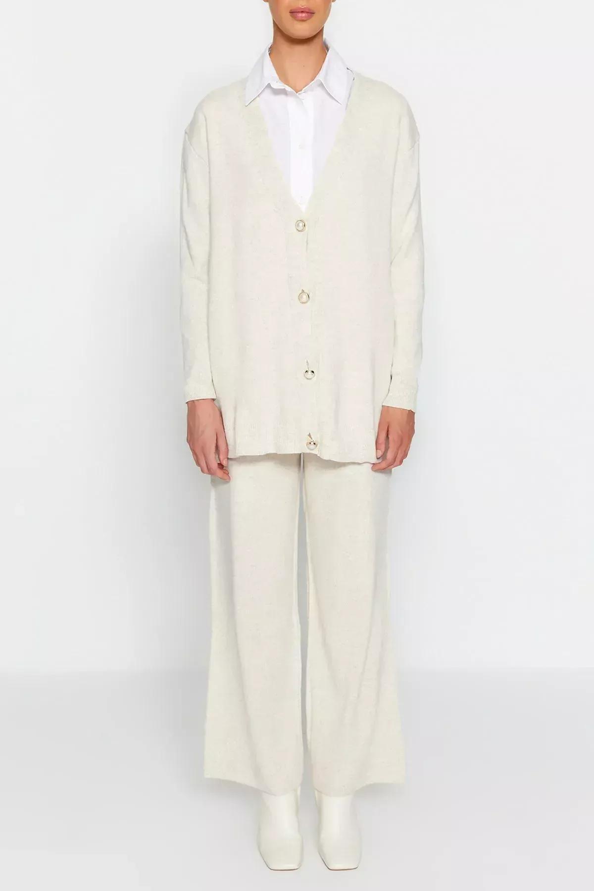 Cream Regular Co-Ord Set, Rock, large image number 3