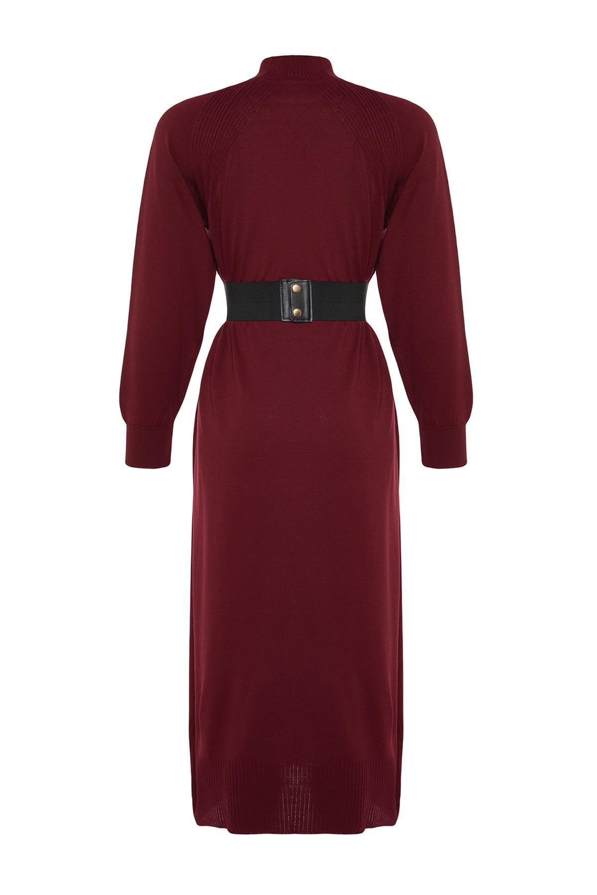 Burgundy Shift Dress, , large image number 6