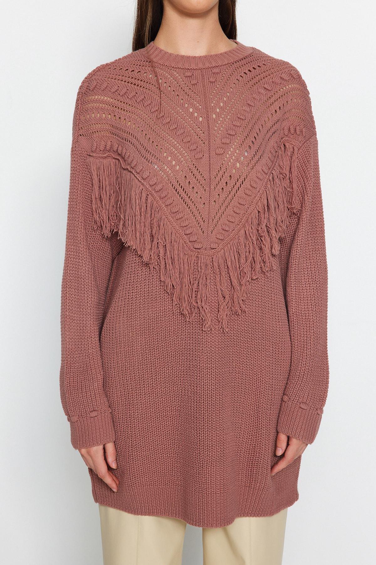 Pink Relaxed Sweater, Dried rose, large image number 0