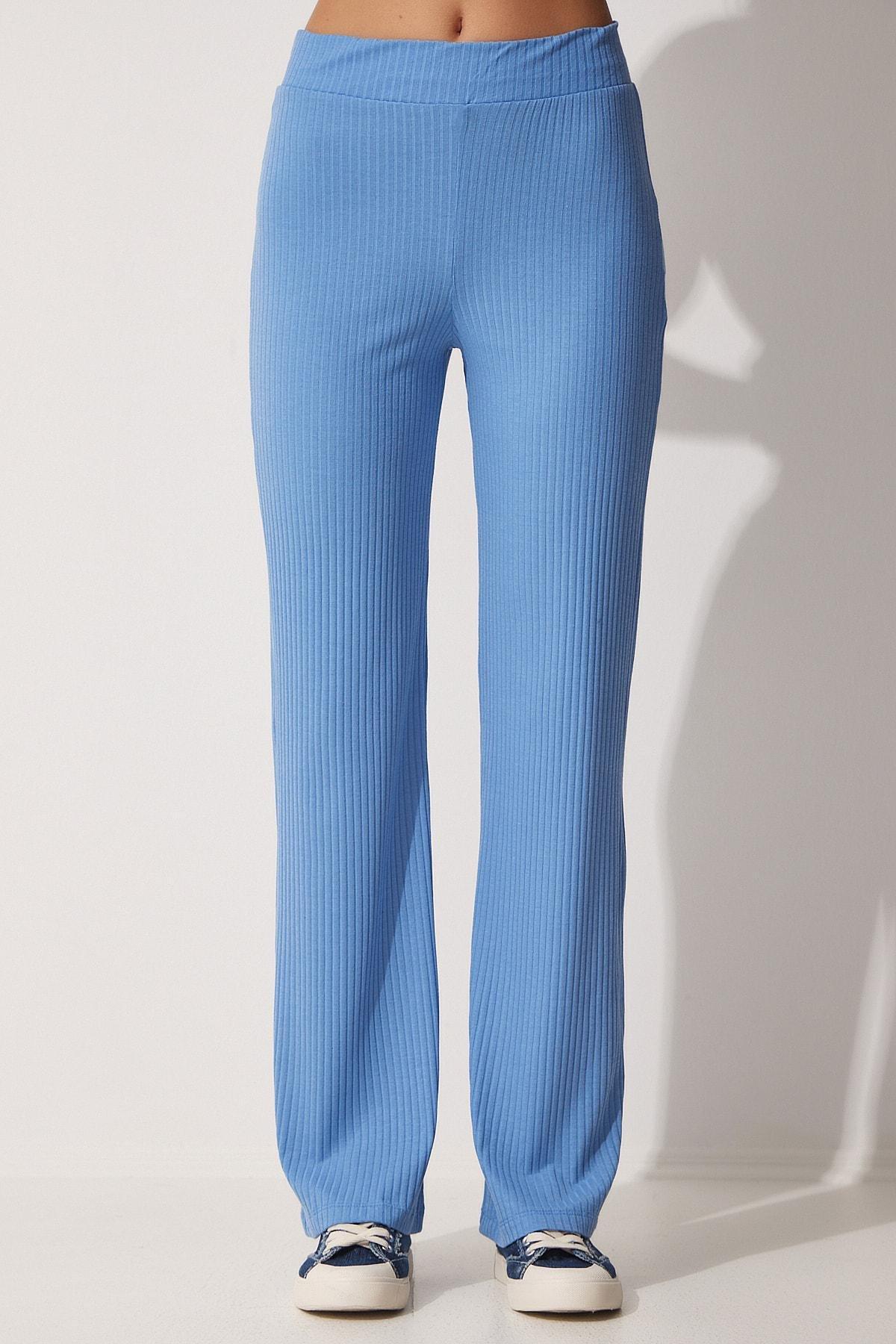 Blue Crew Neck Knitted Co-Ord Set, , large image number 4