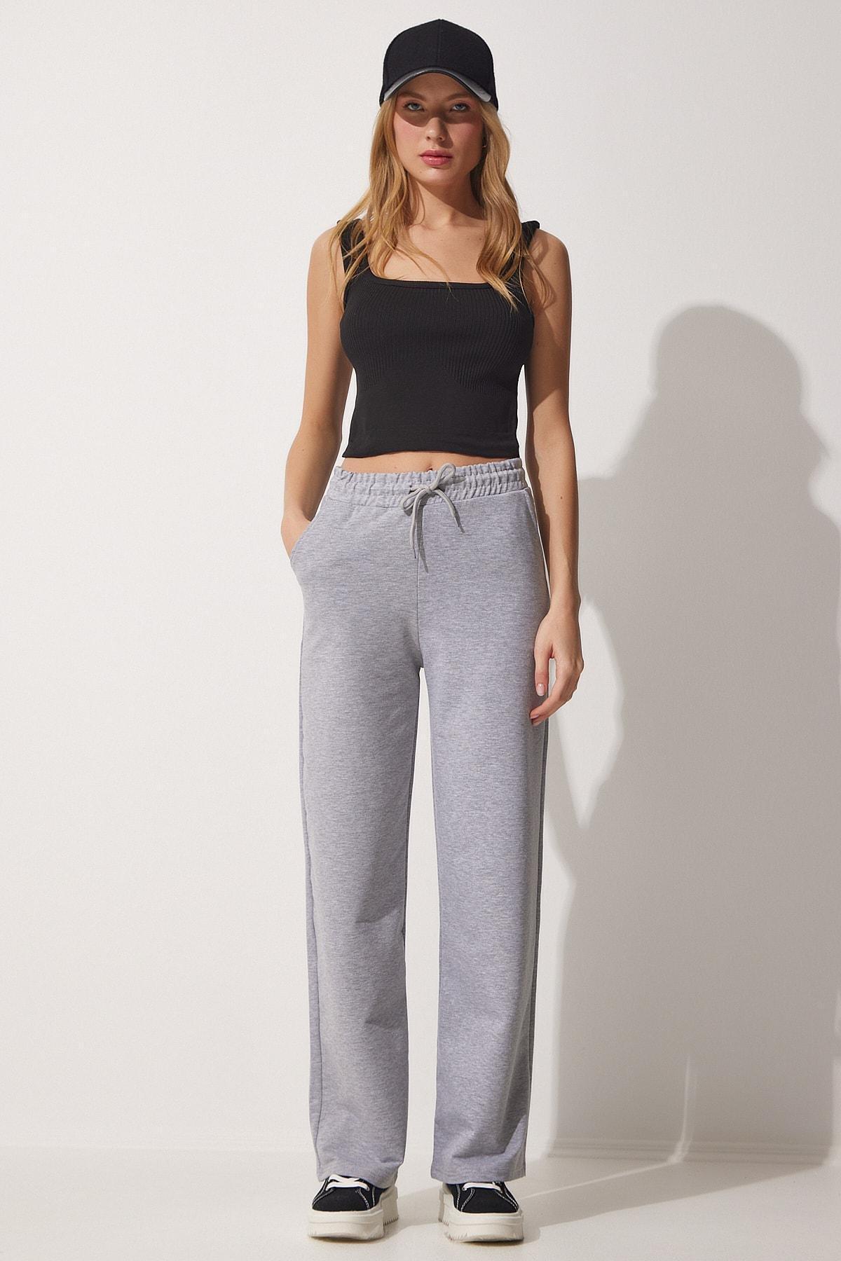 Gray Relaxed Sweatpants, , large image number 1