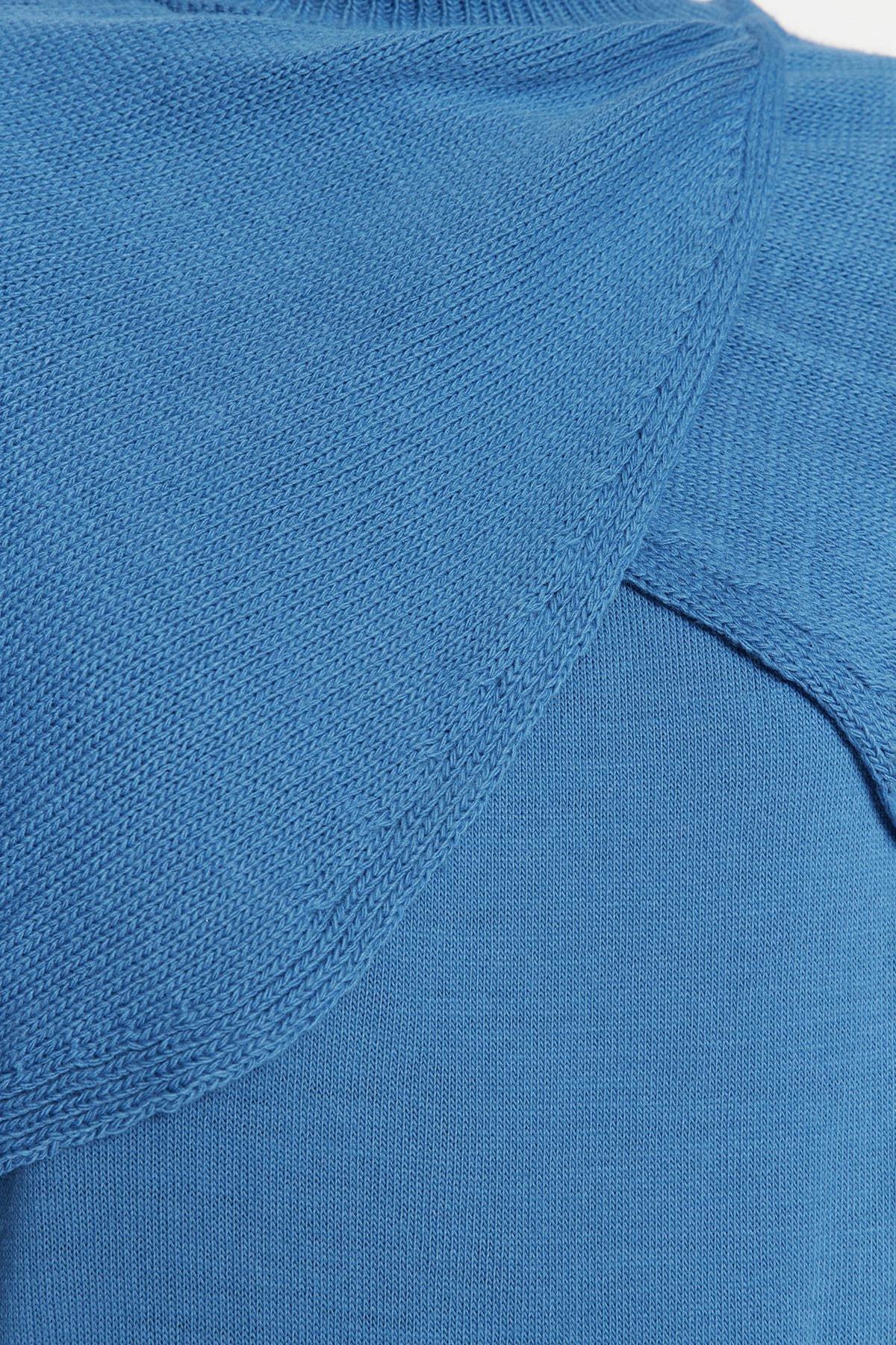 Blue Double-Breasted Co-Ord Set, Indigo, large image number 3