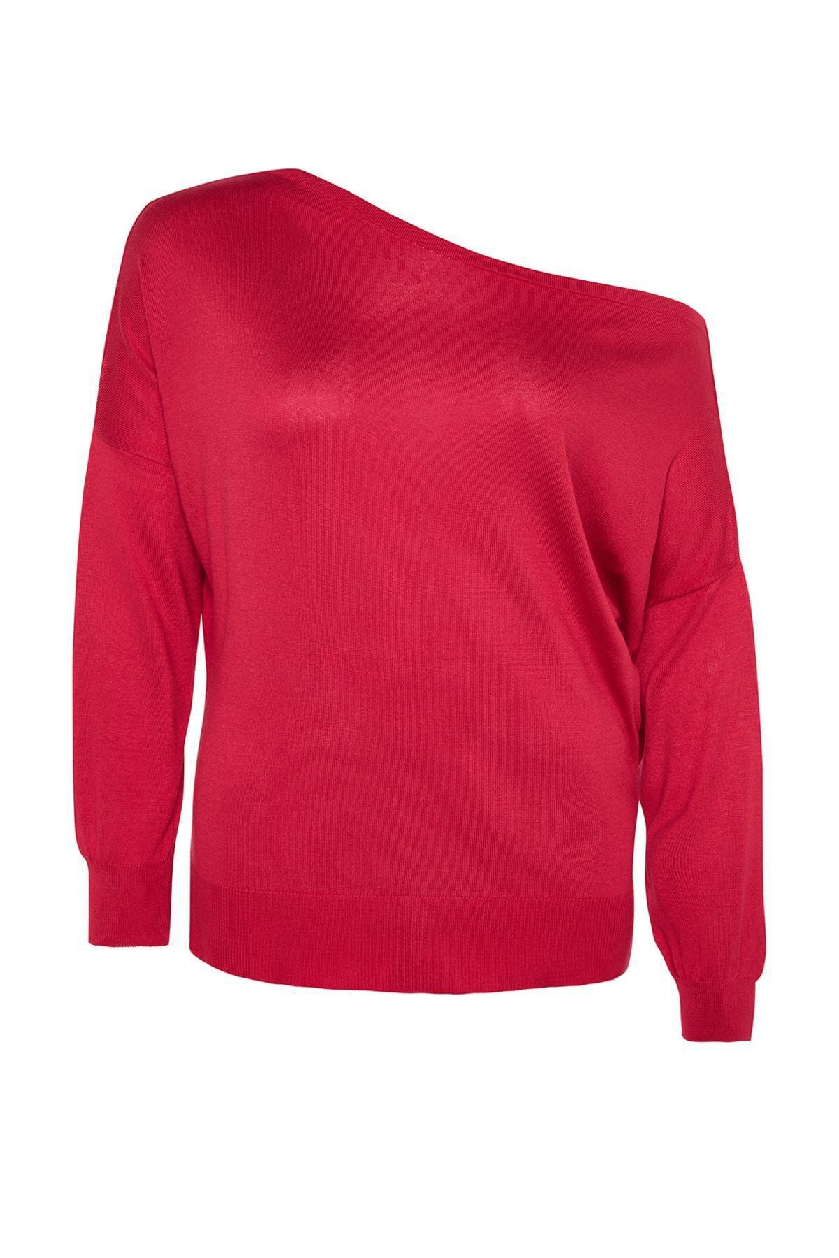 Burgundy Regular Plus Size Sweater, , large image number 6