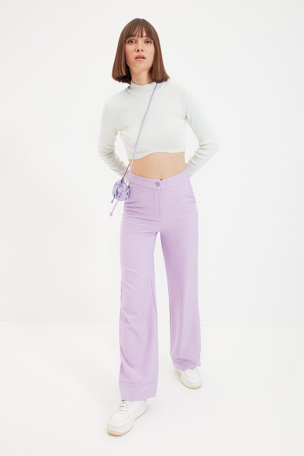 Purple Wide Leg Pant, , large image number 1
