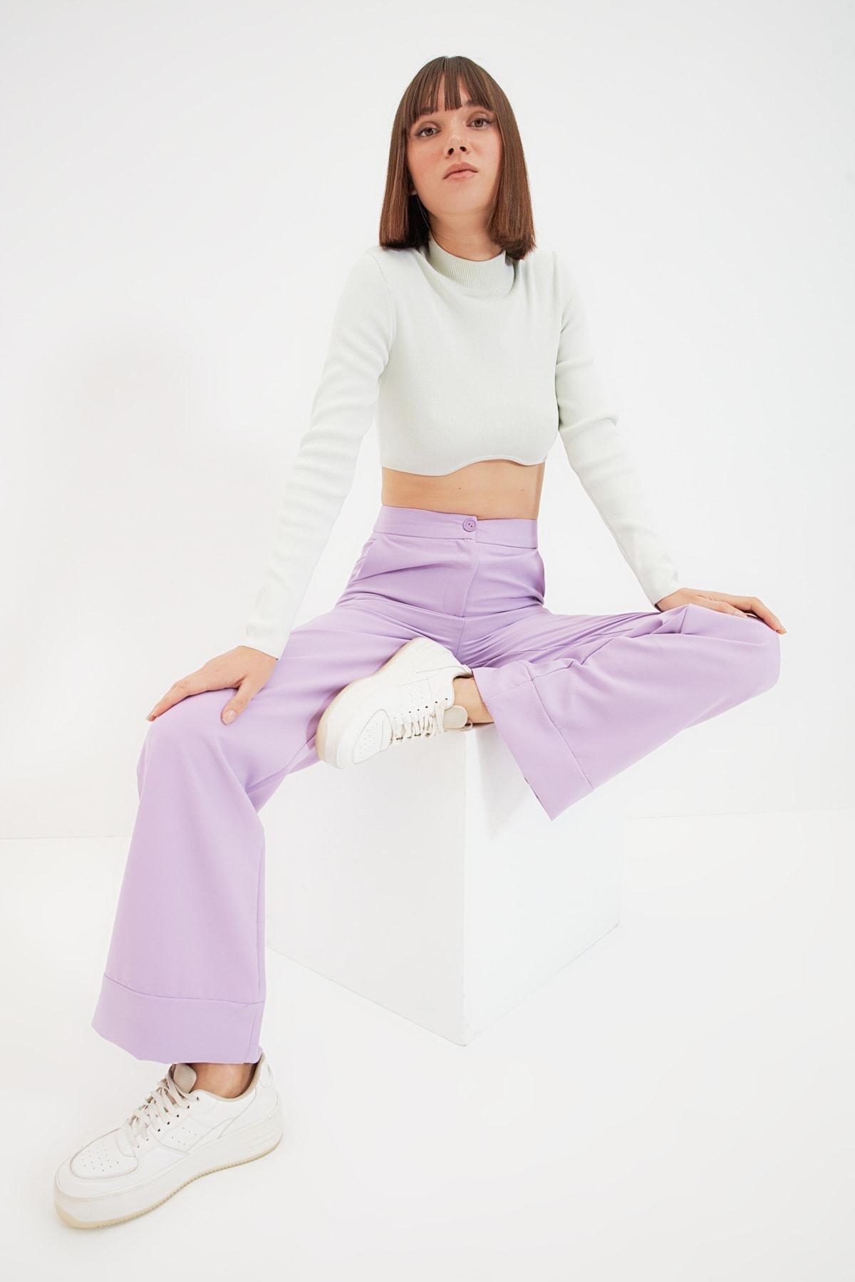 Purple Wide Leg Pant, , large image number 2