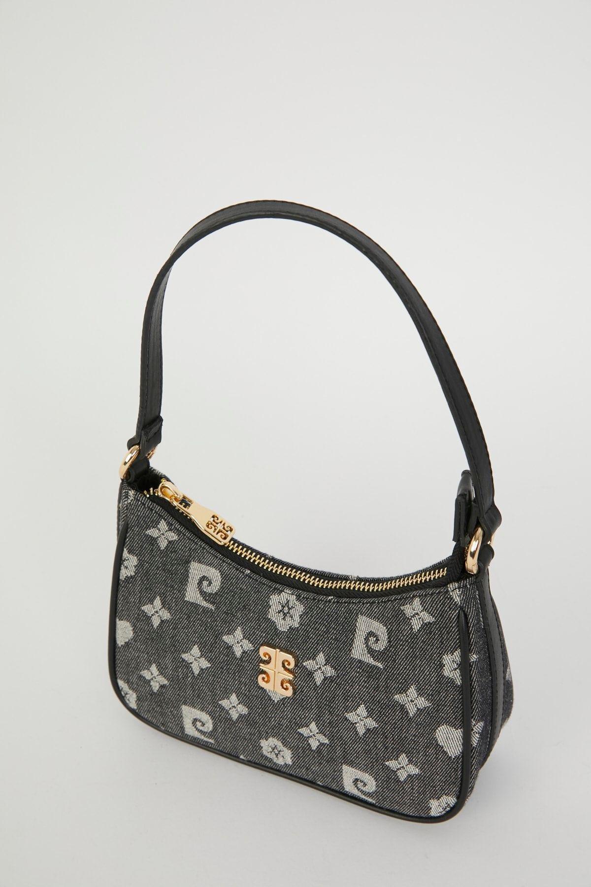 Black Jeans Shoulder Bag, C101_6588, large image number 3