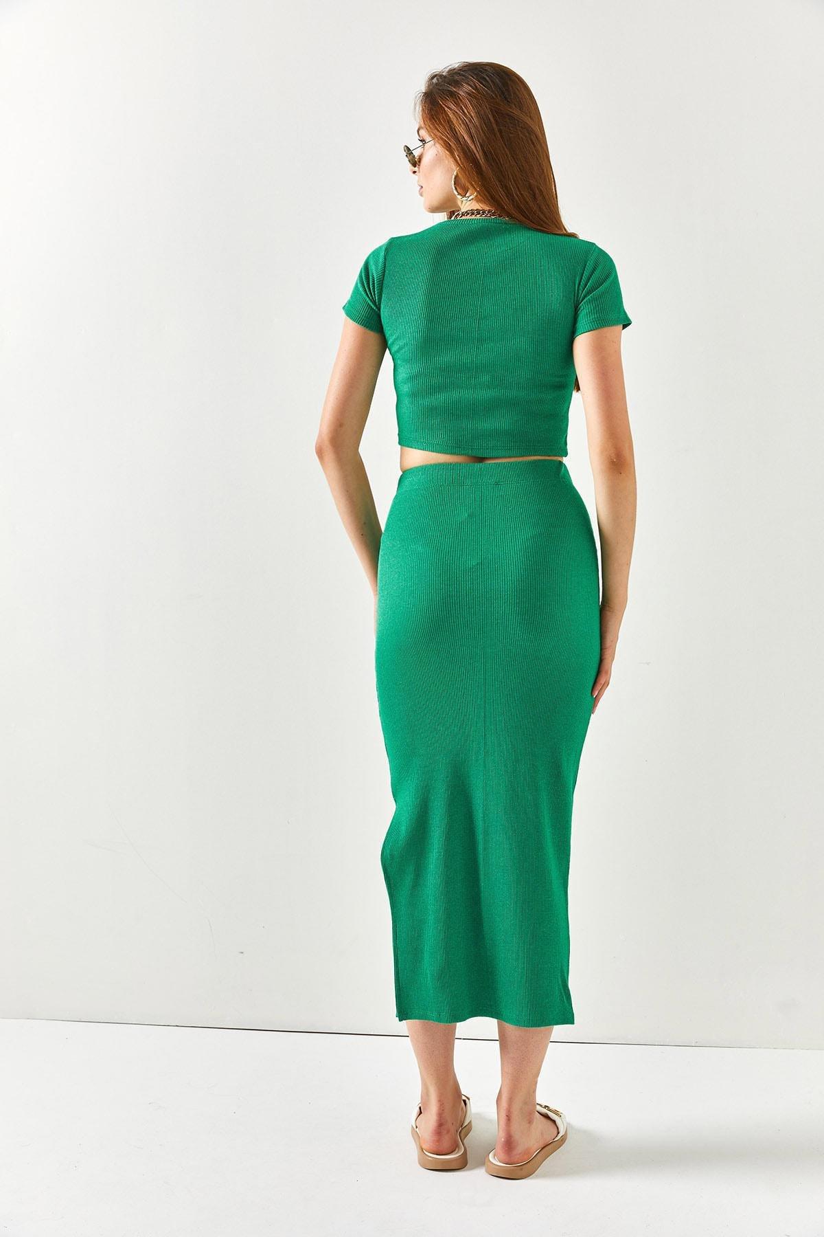Green Slim Co-Ord Set, , large image number 5