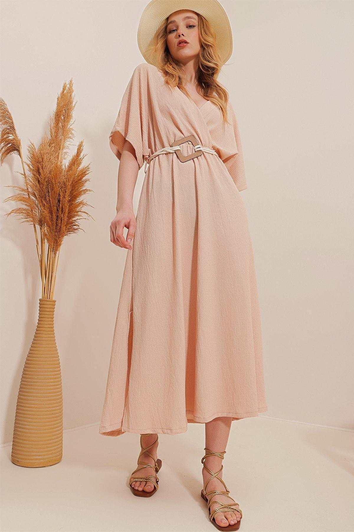 Beige A-Line Romantic Maxi Dress, Beige, large image number 0
