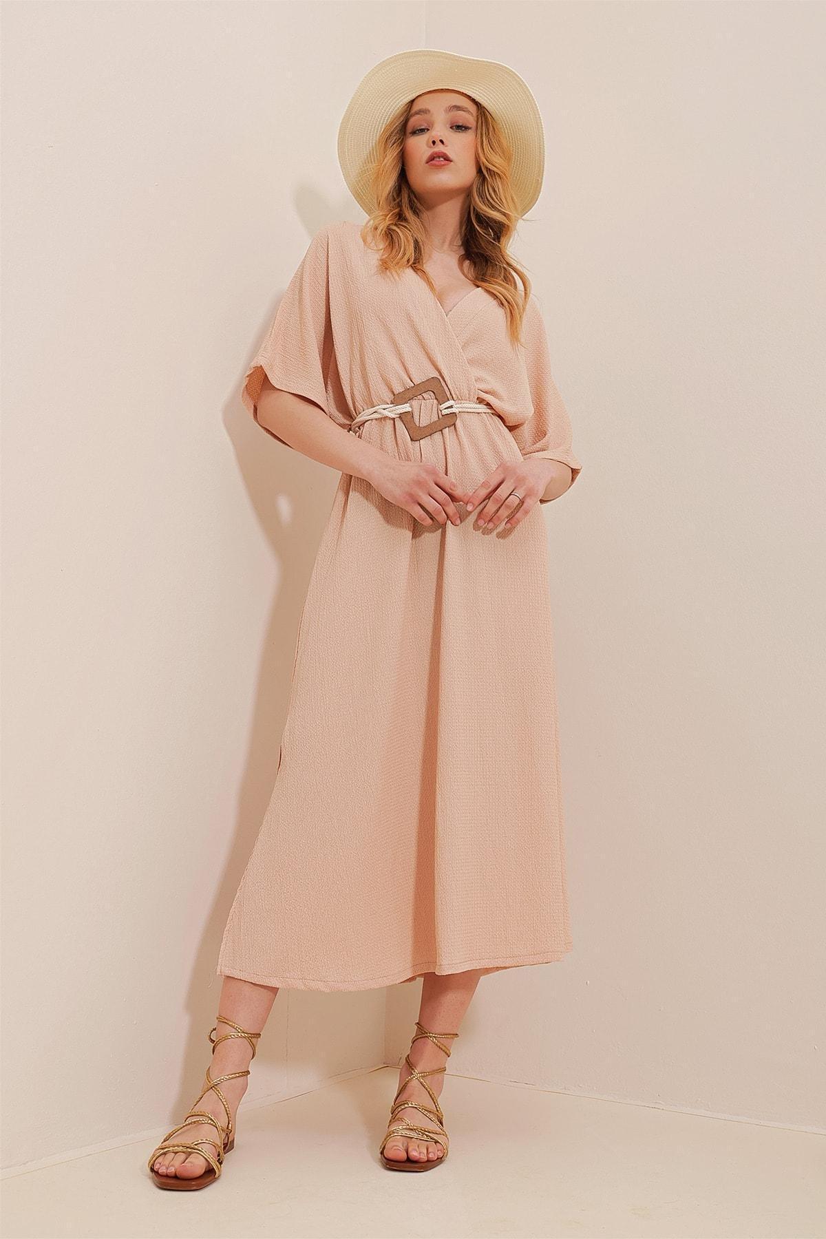 Beige A-Line Romantic Maxi Dress, Beige, large image number 1