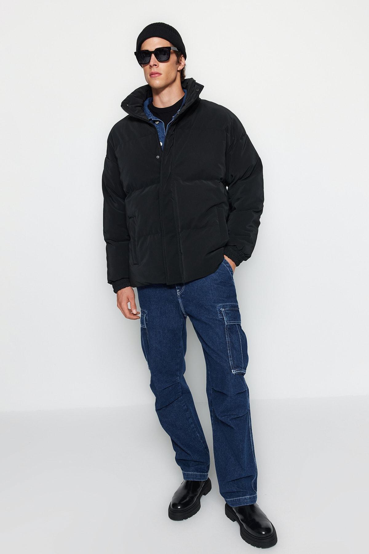 Black Puffer Jacket, , large image number 1