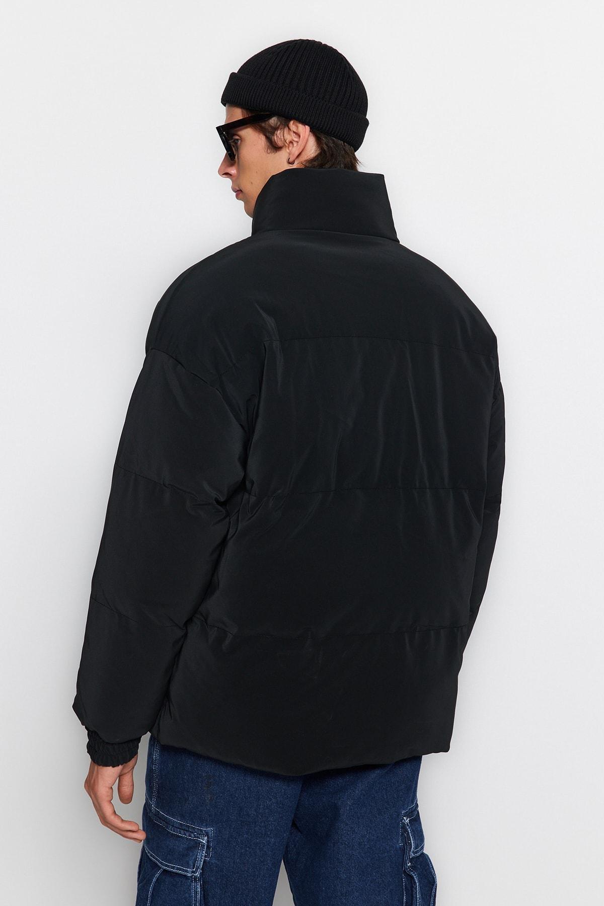 Black Puffer Jacket, , large image number 4