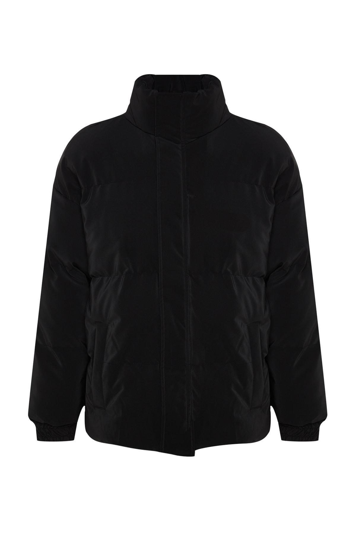 Black Puffer Jacket, , large image number 5