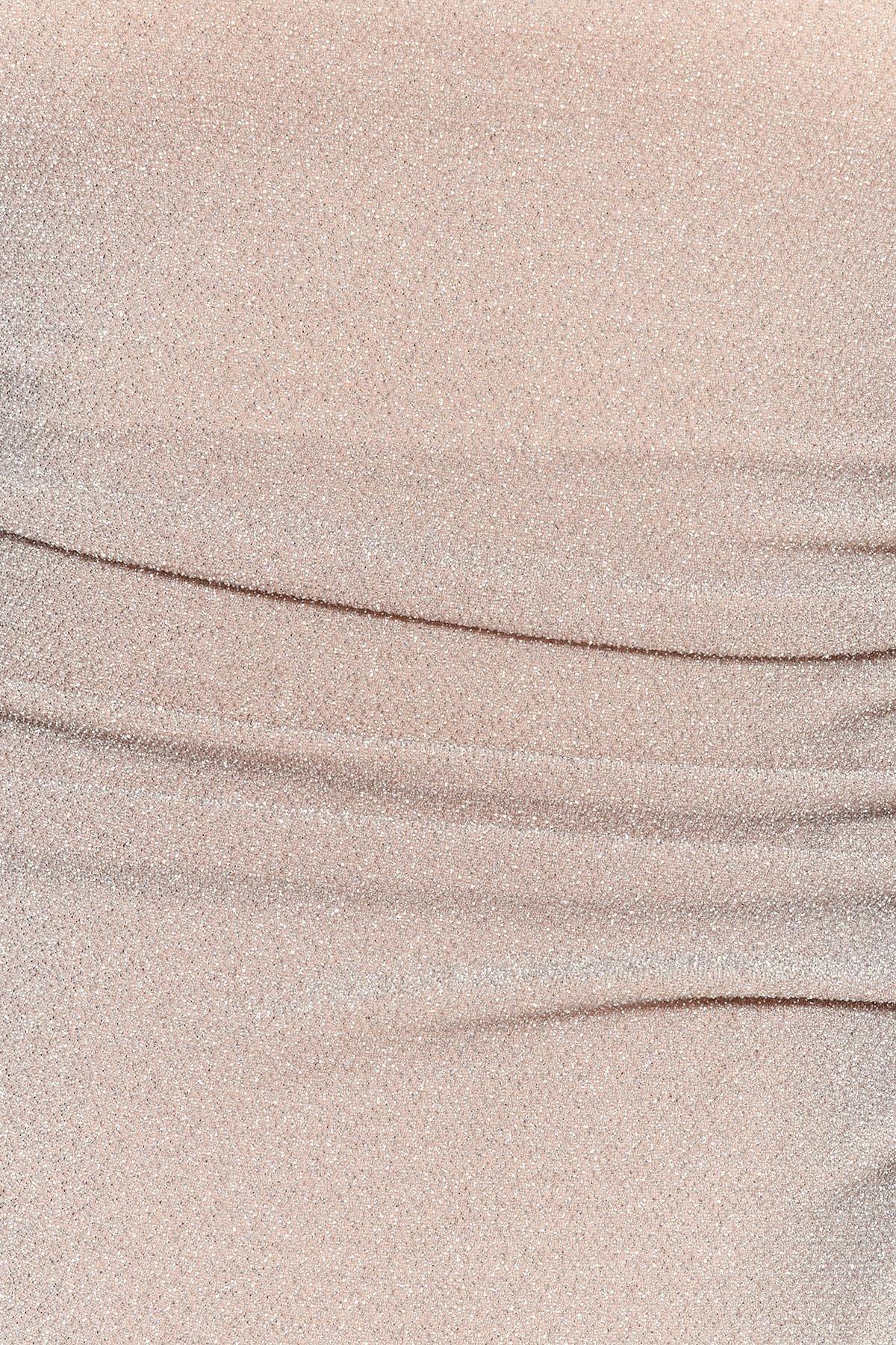 Grey Strapless High Leg Swimwear, , large image number 4