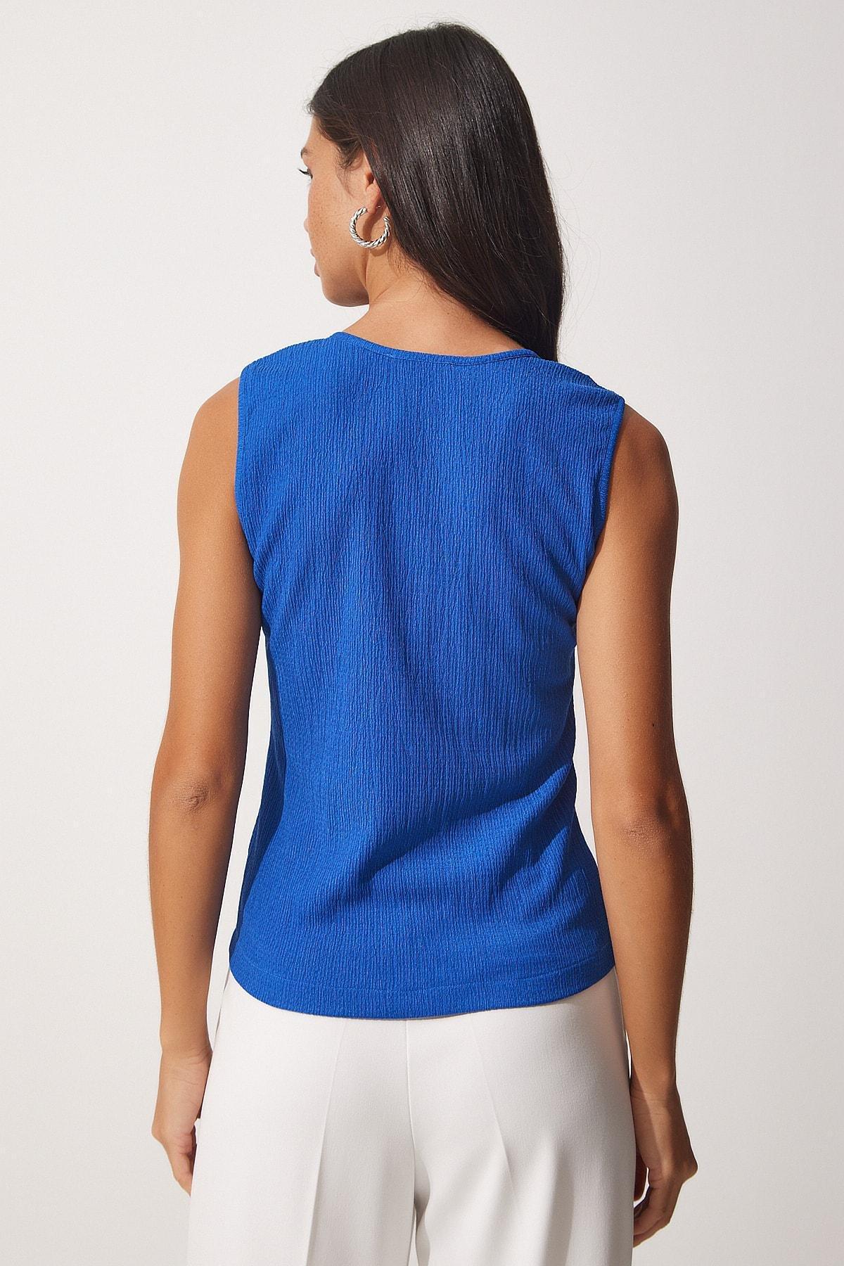 Blue Basic Blouse, , large image number 4