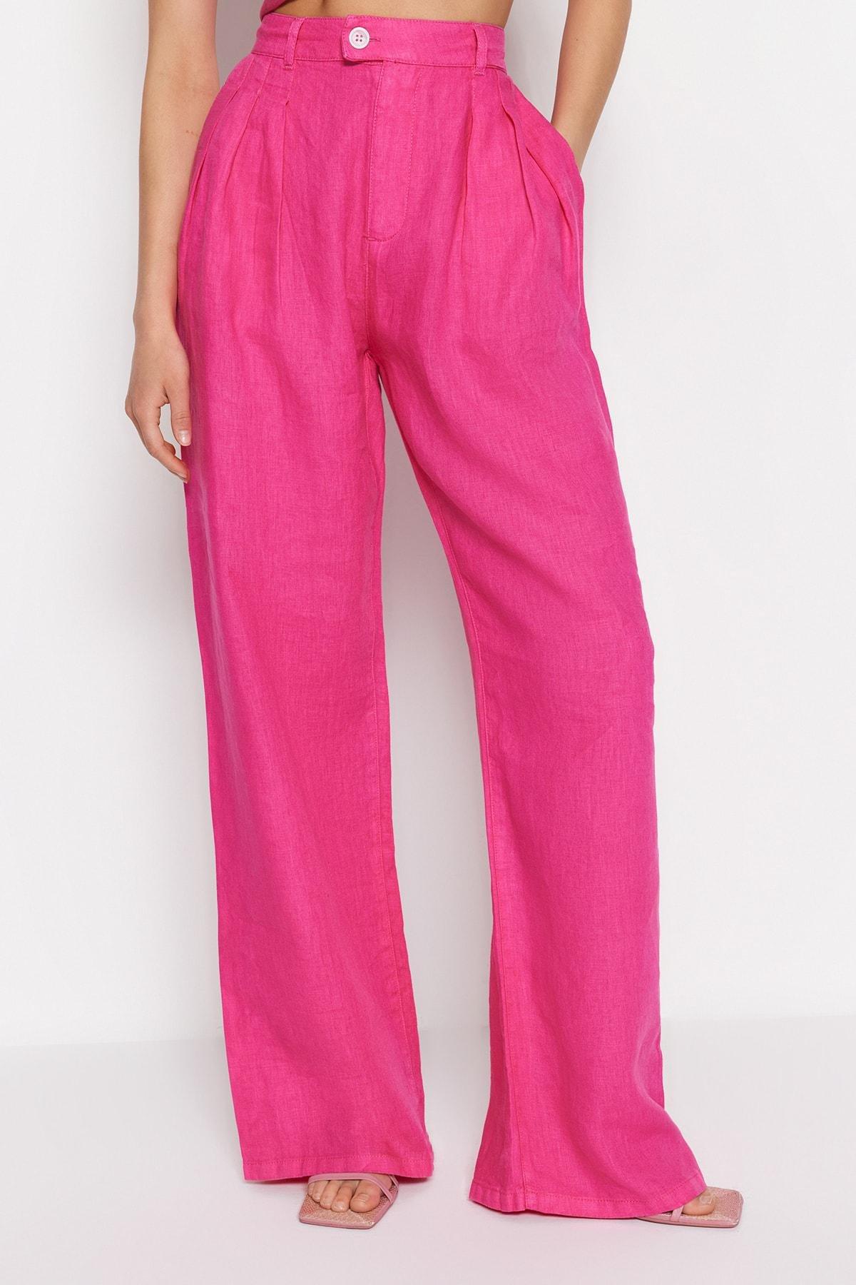 Pink Wide Leg Jeans, , large image number 5
