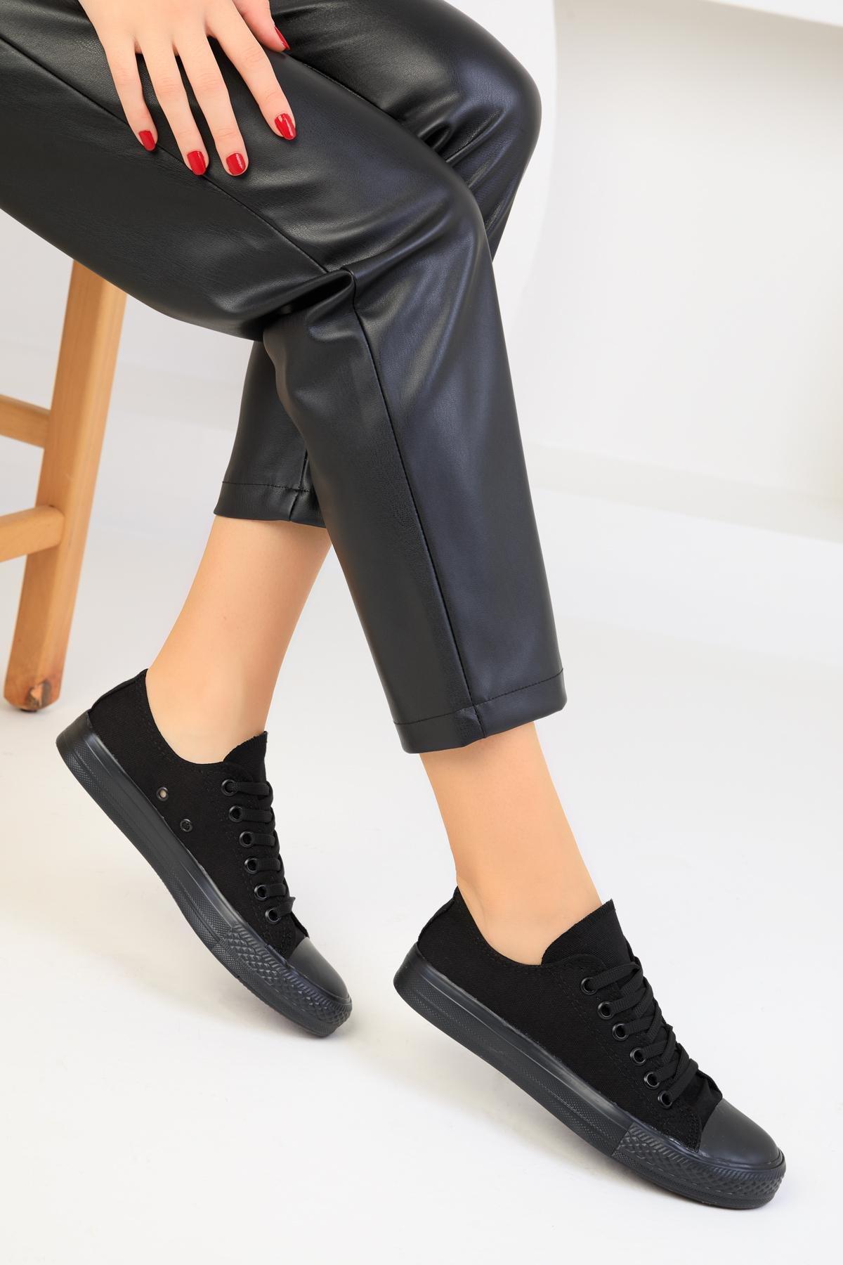 Black Canvas Sneakers, , large image number 2