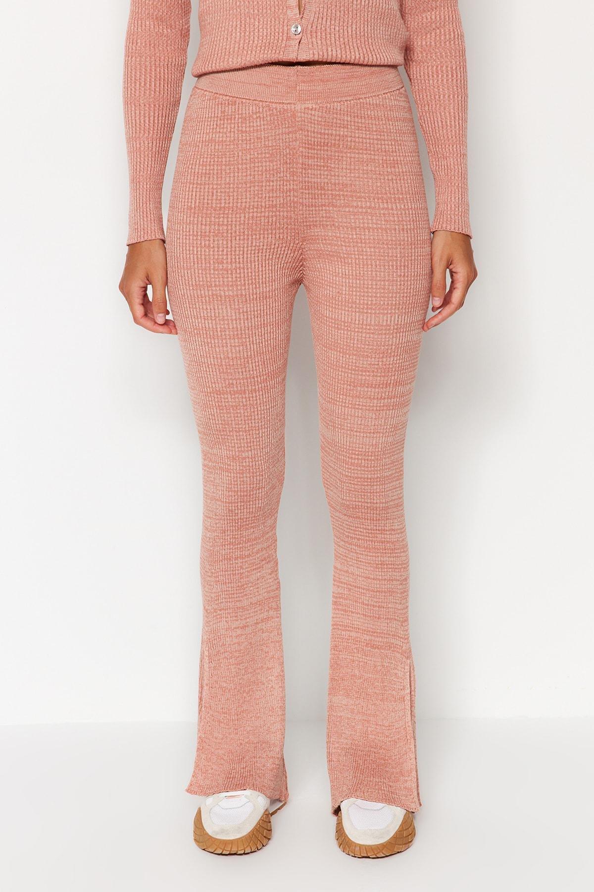 Trendyol - Pink Flare Leg Sweater Trousers