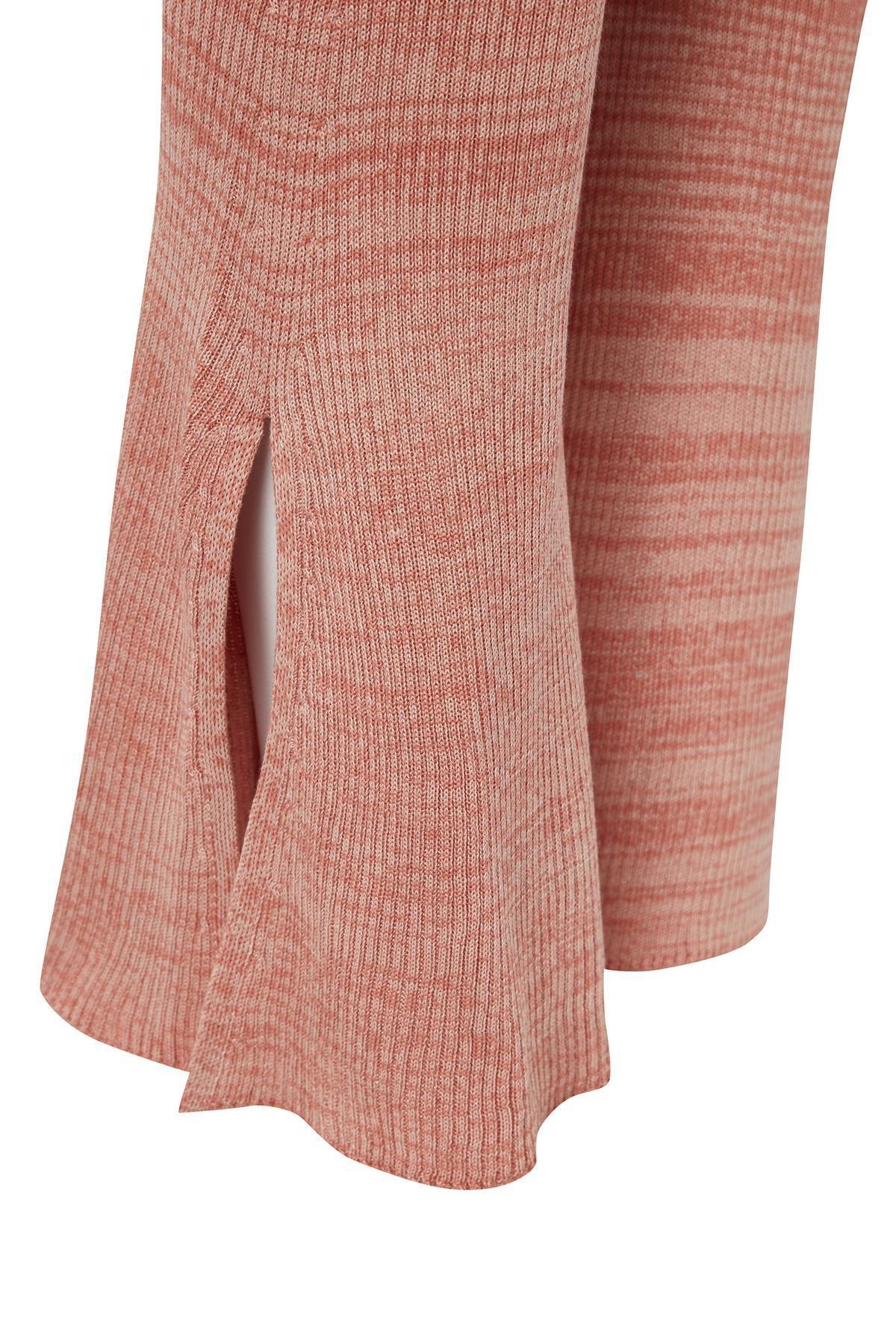 Pink Flare Leg Sweater Trousers, , large image number 5