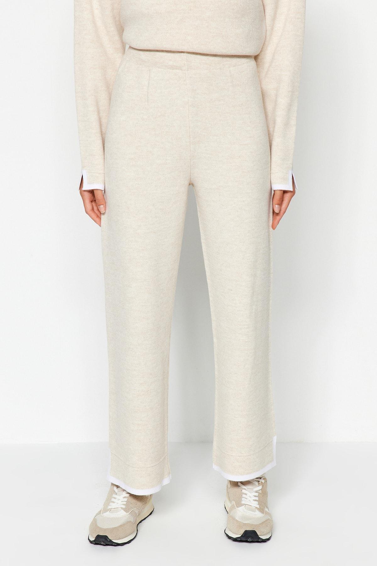 Beige Wide Fit Knitwear co-ord set, , large image number 5