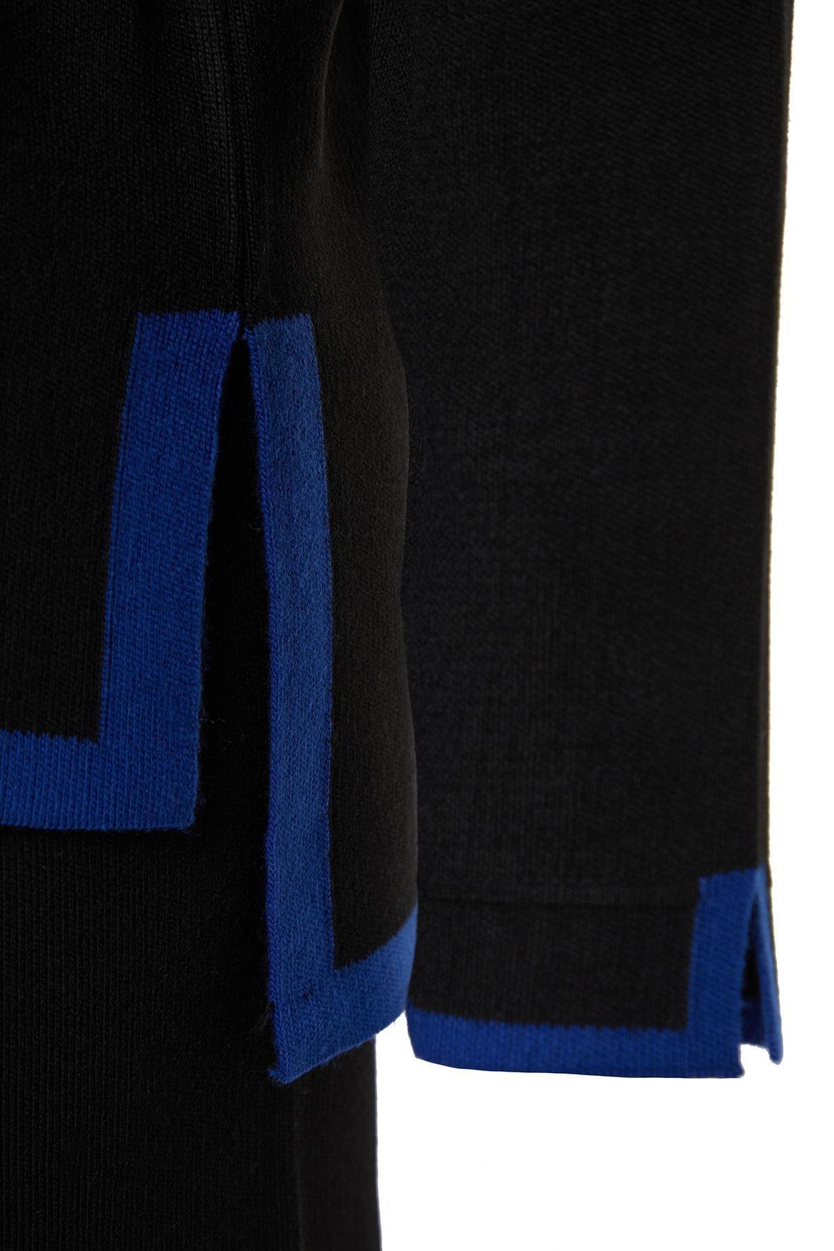 Black Oversized Knitted Top, , large image number 7