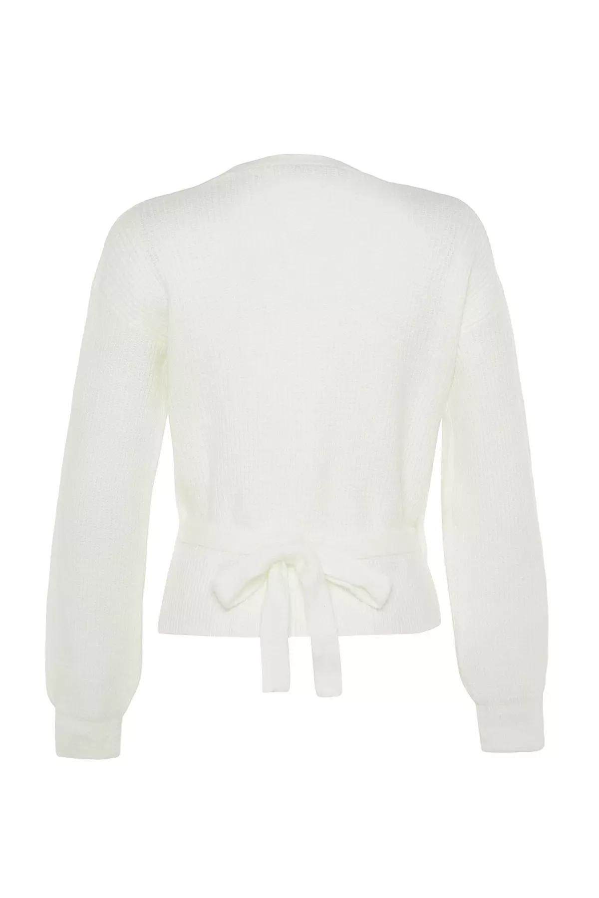 Cream Off-Shoulder Cardigan, , large image number 6