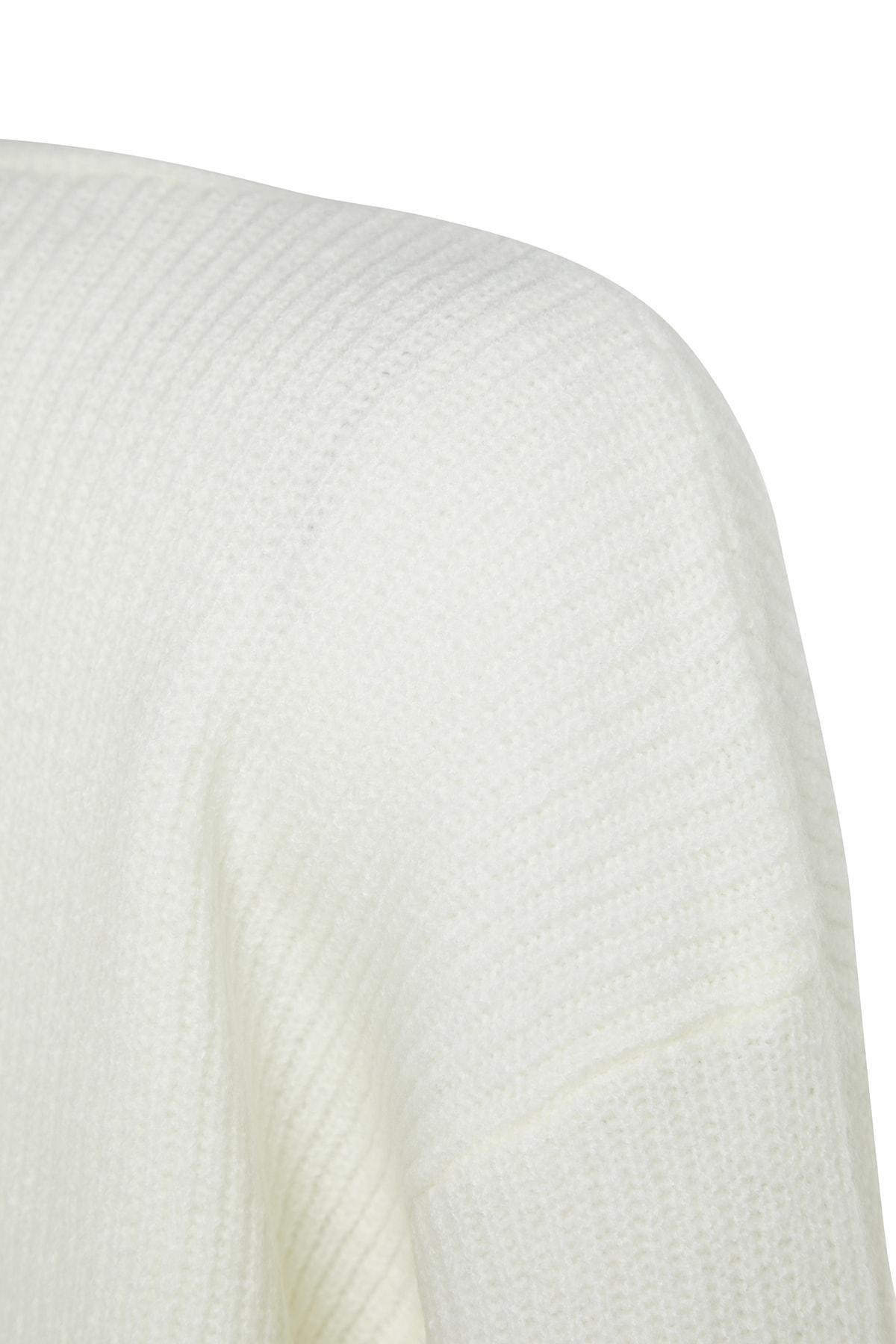 Cream Off-Shoulder Cardigan, , large image number 7