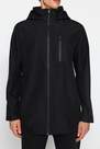 Trendyol - Black Hooded Outdoor Softshell Parka Coat