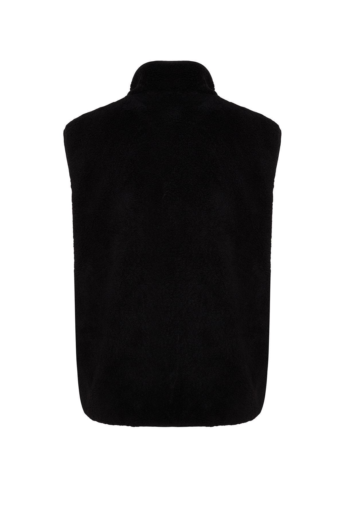 Black Colour Block Vest, , large image number 7