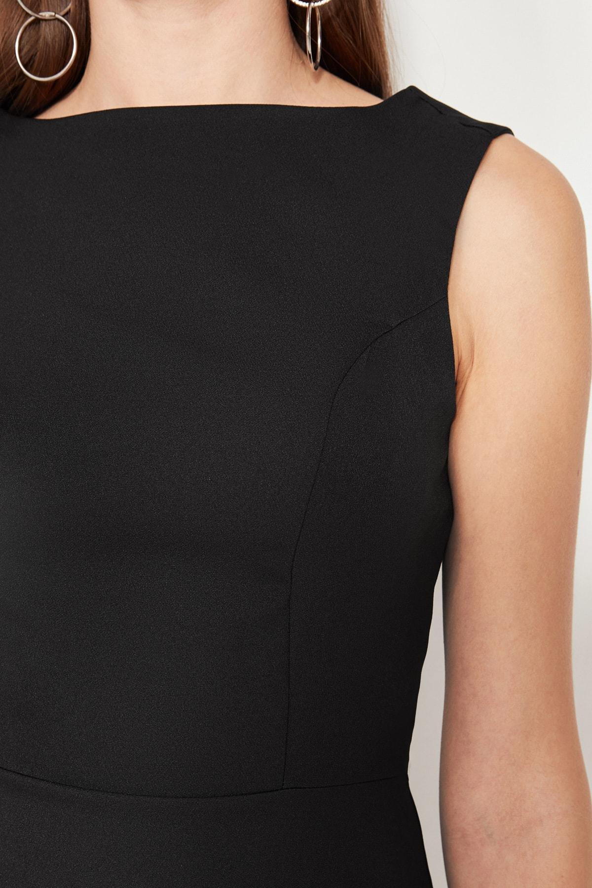 Black Bodycon Midi Dress, , large image number 4