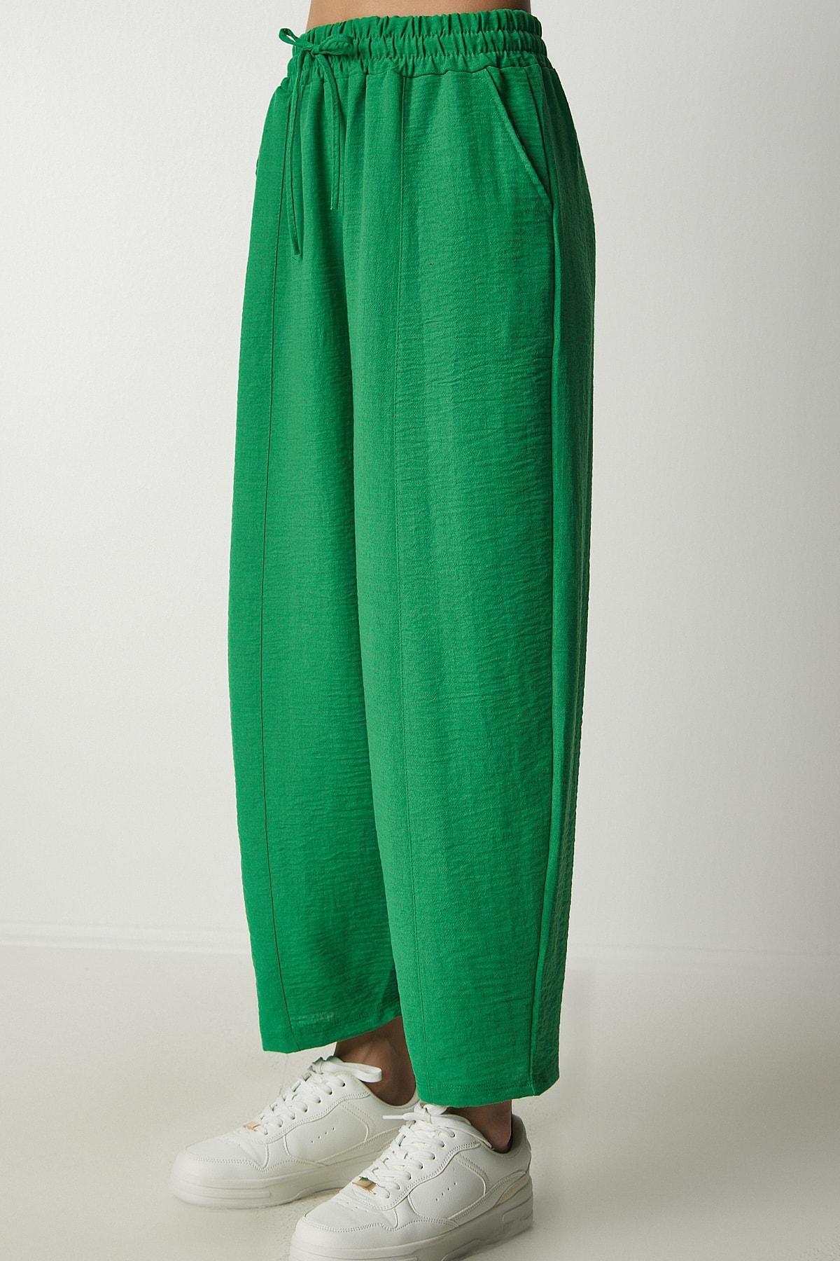 Green Linen Shirt & Shalwar Co-Ord Set, , large image number 7
