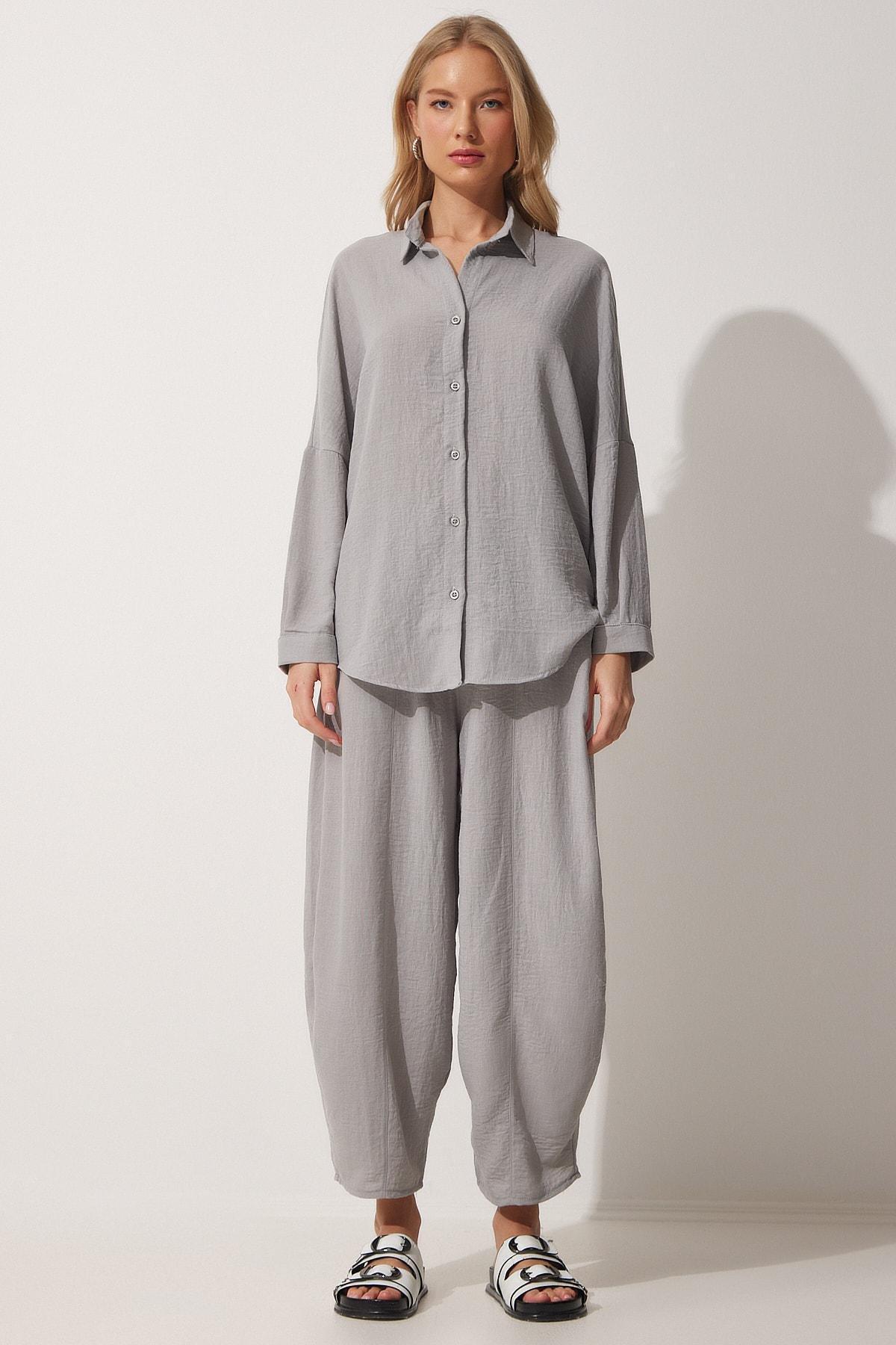 Grey Plain Co-Ord Set, , large image number 3