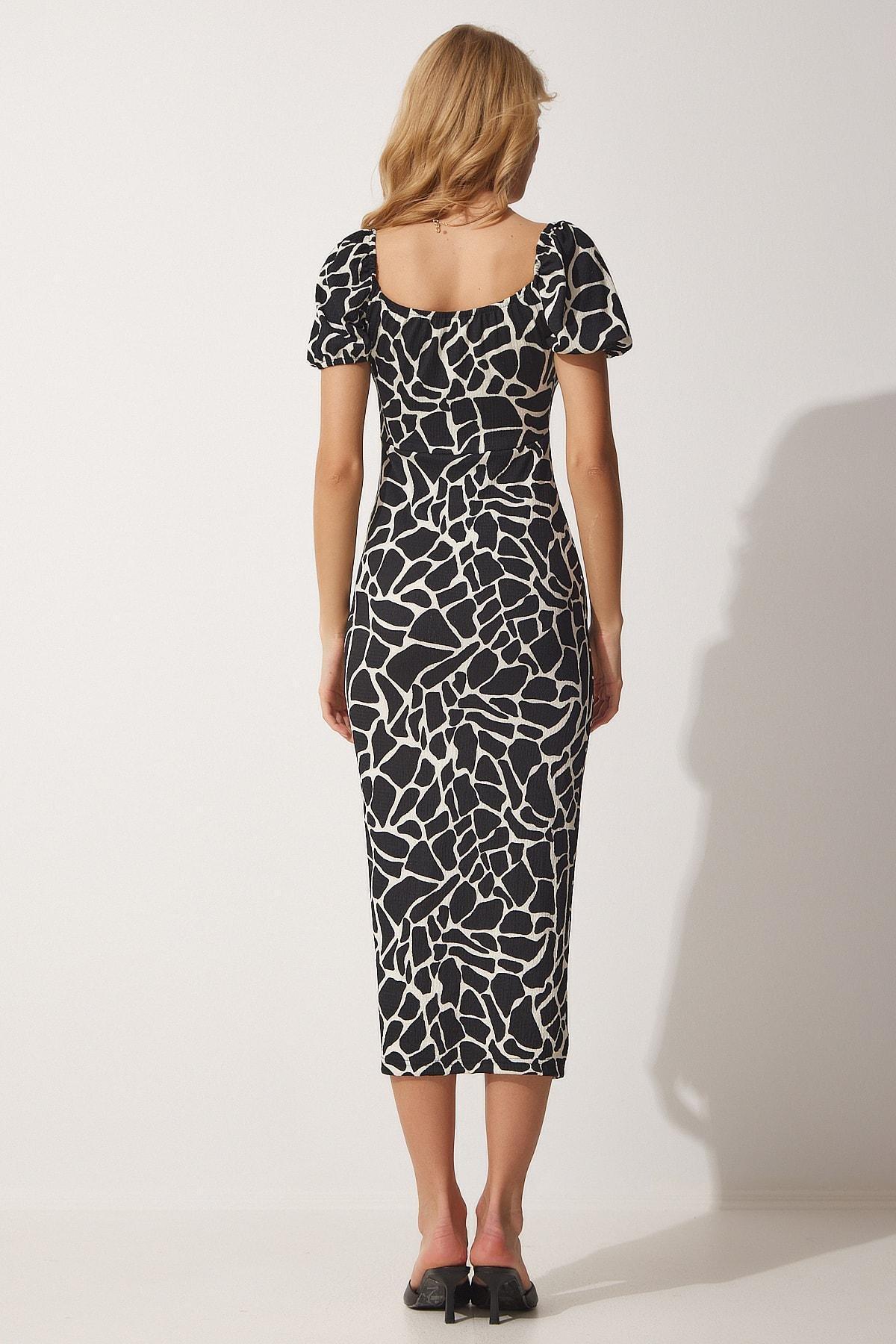 Black Wrapover Dress, , large image number 4