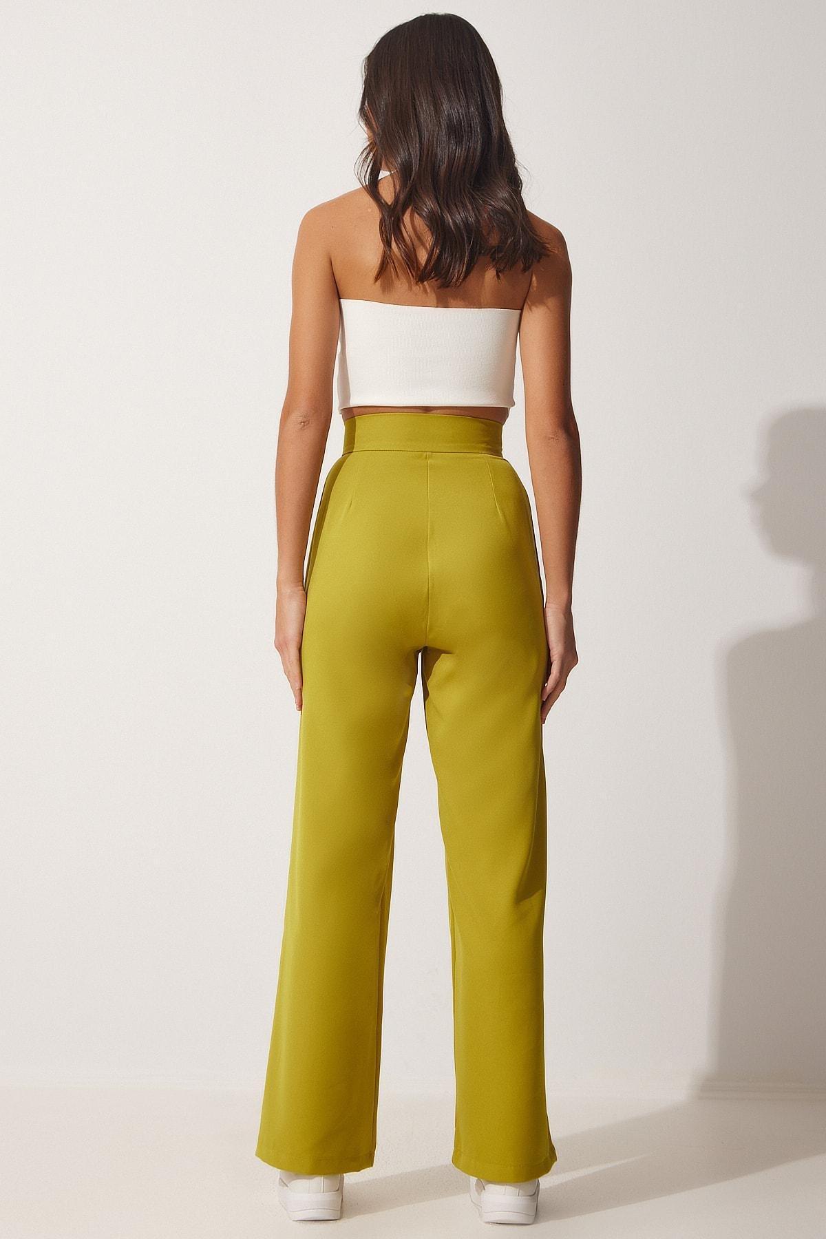 Green Relaxed Pants, , large image number 4