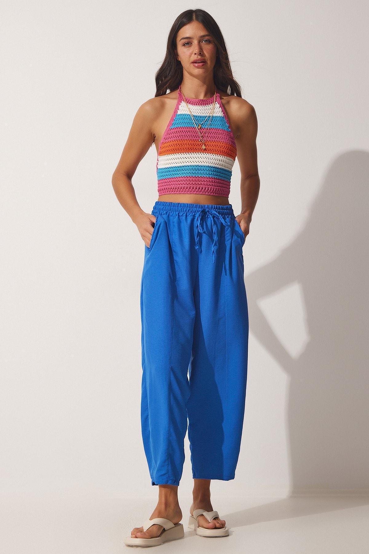 Blue Carrot Pants, DARK BLUE, large image number 0