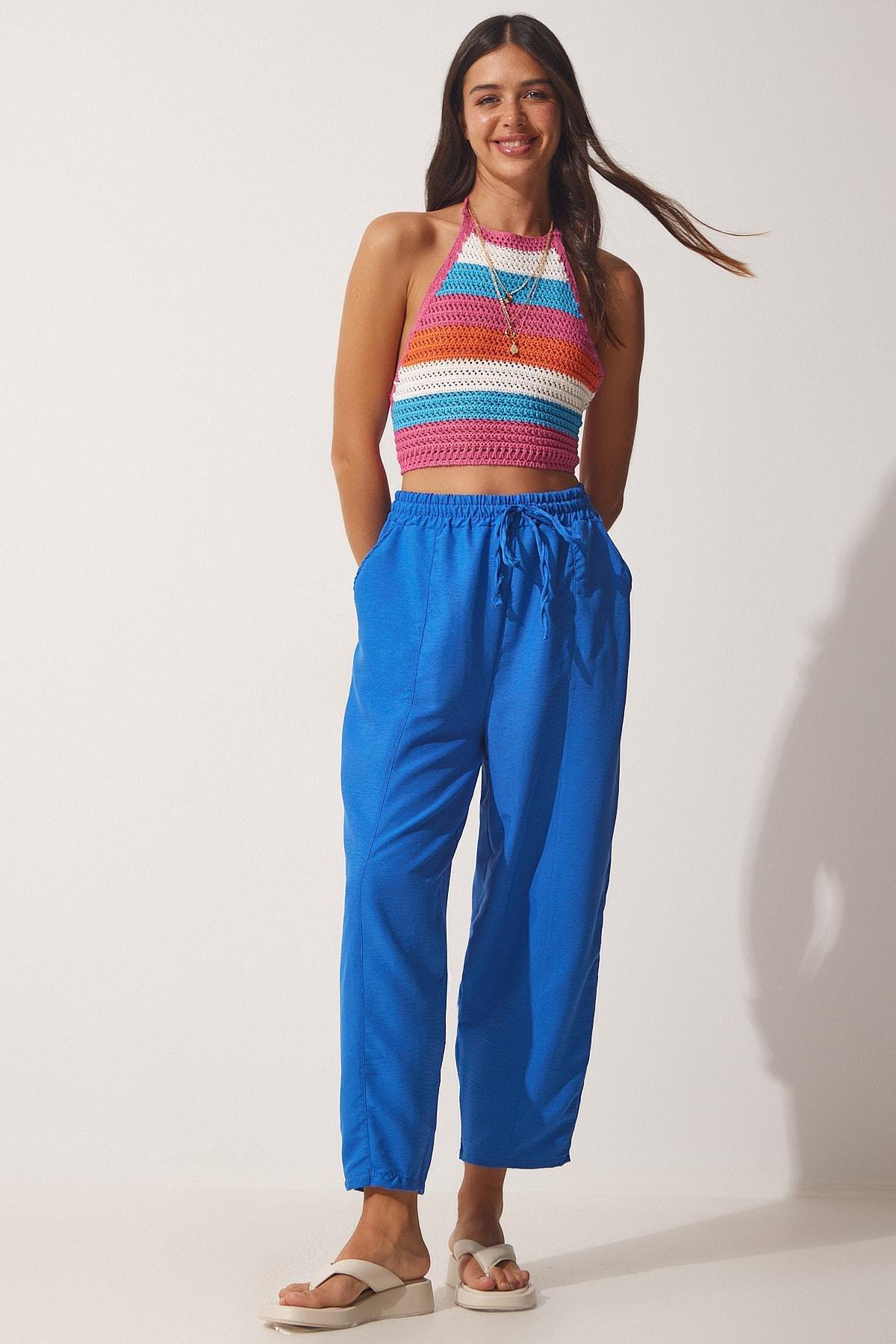 Blue Carrot Pants, DARK BLUE, large image number 2