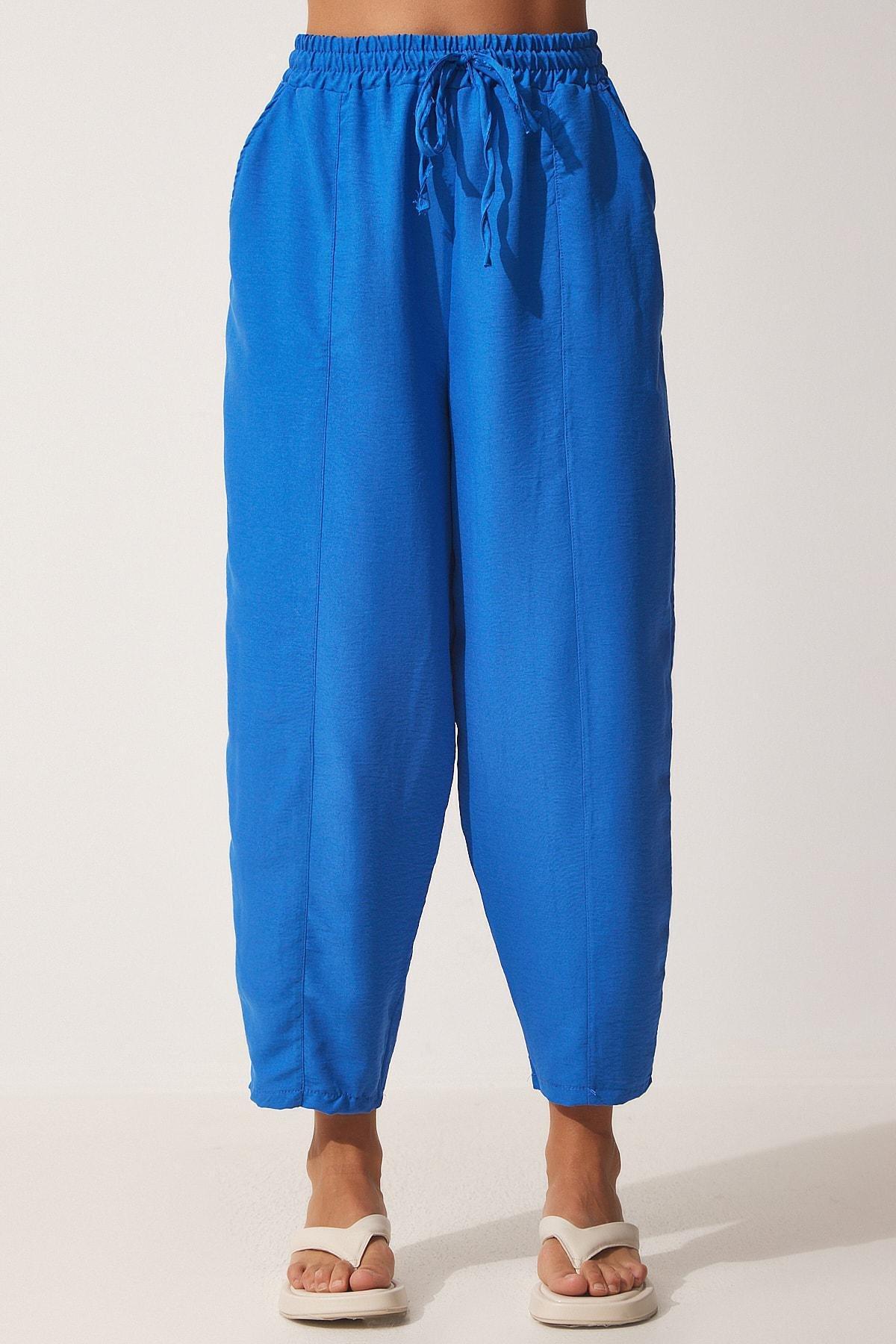 Blue Carrot Pants, DARK BLUE, large image number 3