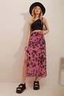Alacati - Pink Fitted Maxi Skirt