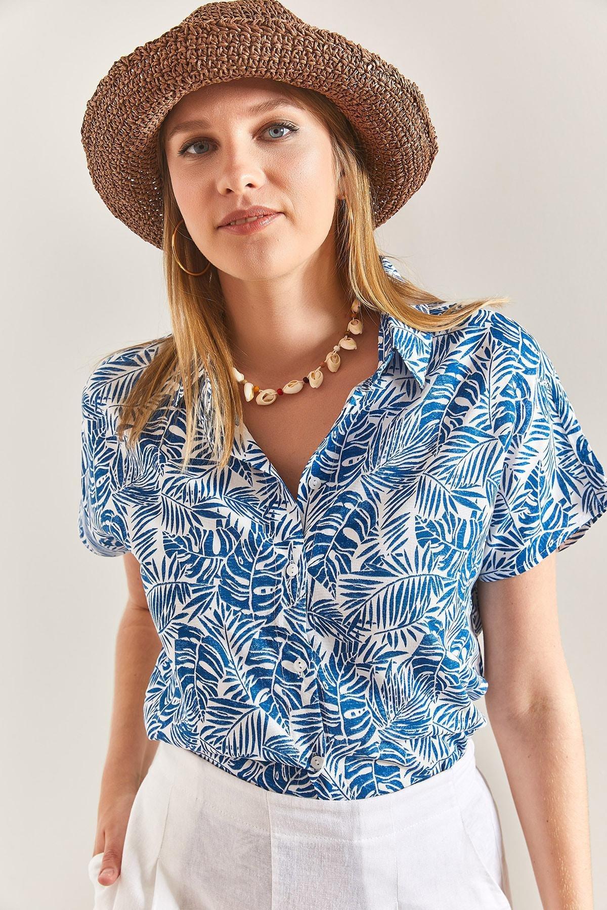 Multicolour Short Sleeve Pattern Shirt, , medium