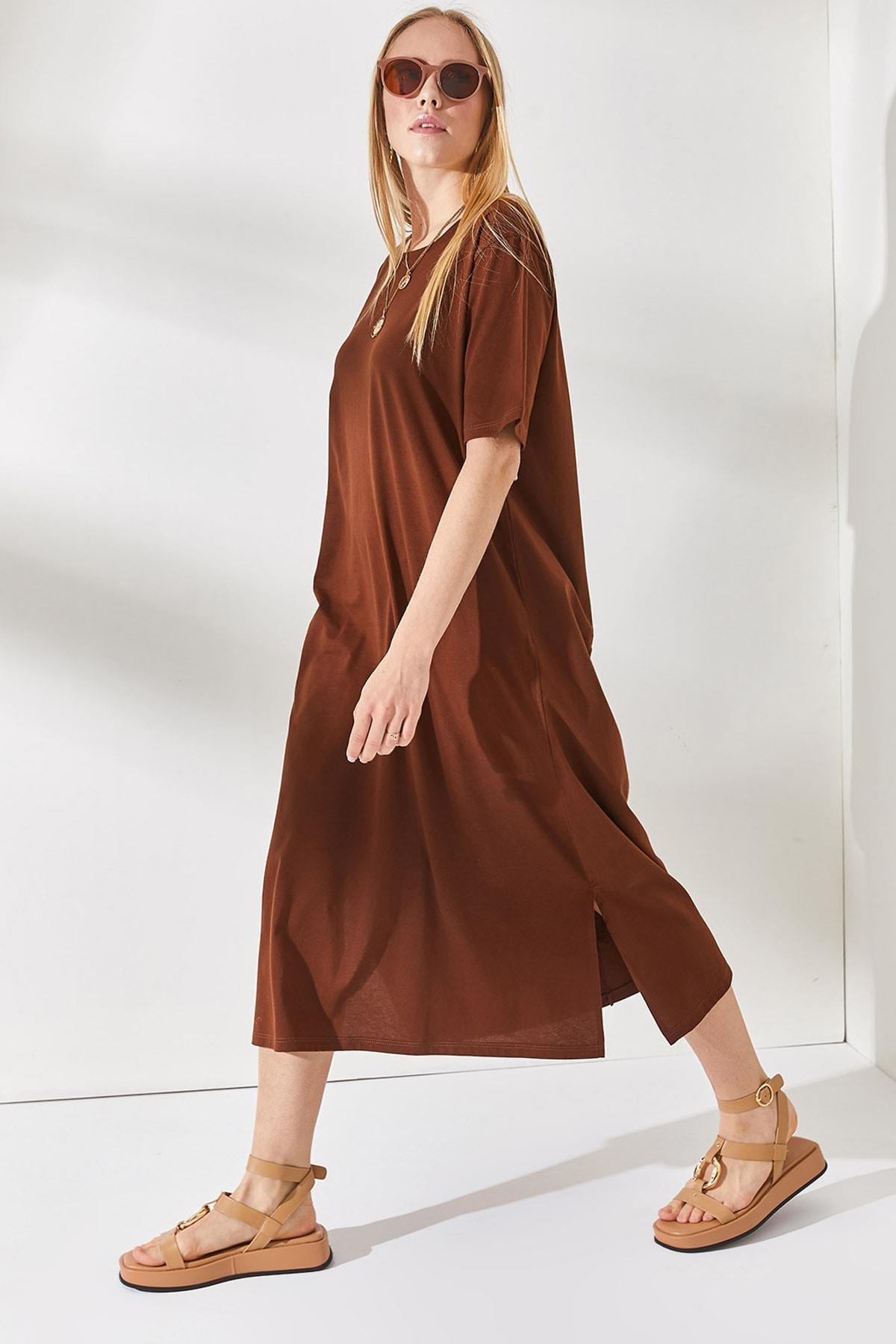 Brown A-Line Dress, , large image number 0