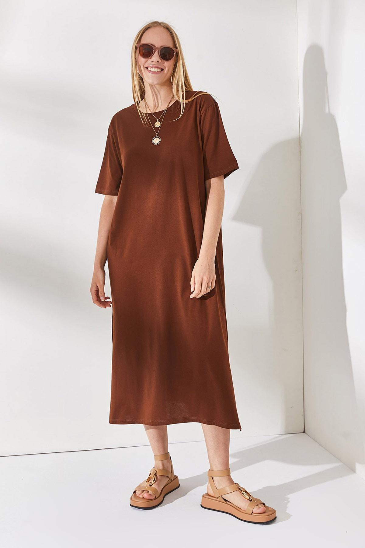 Brown A-Line Dress, , large image number 1