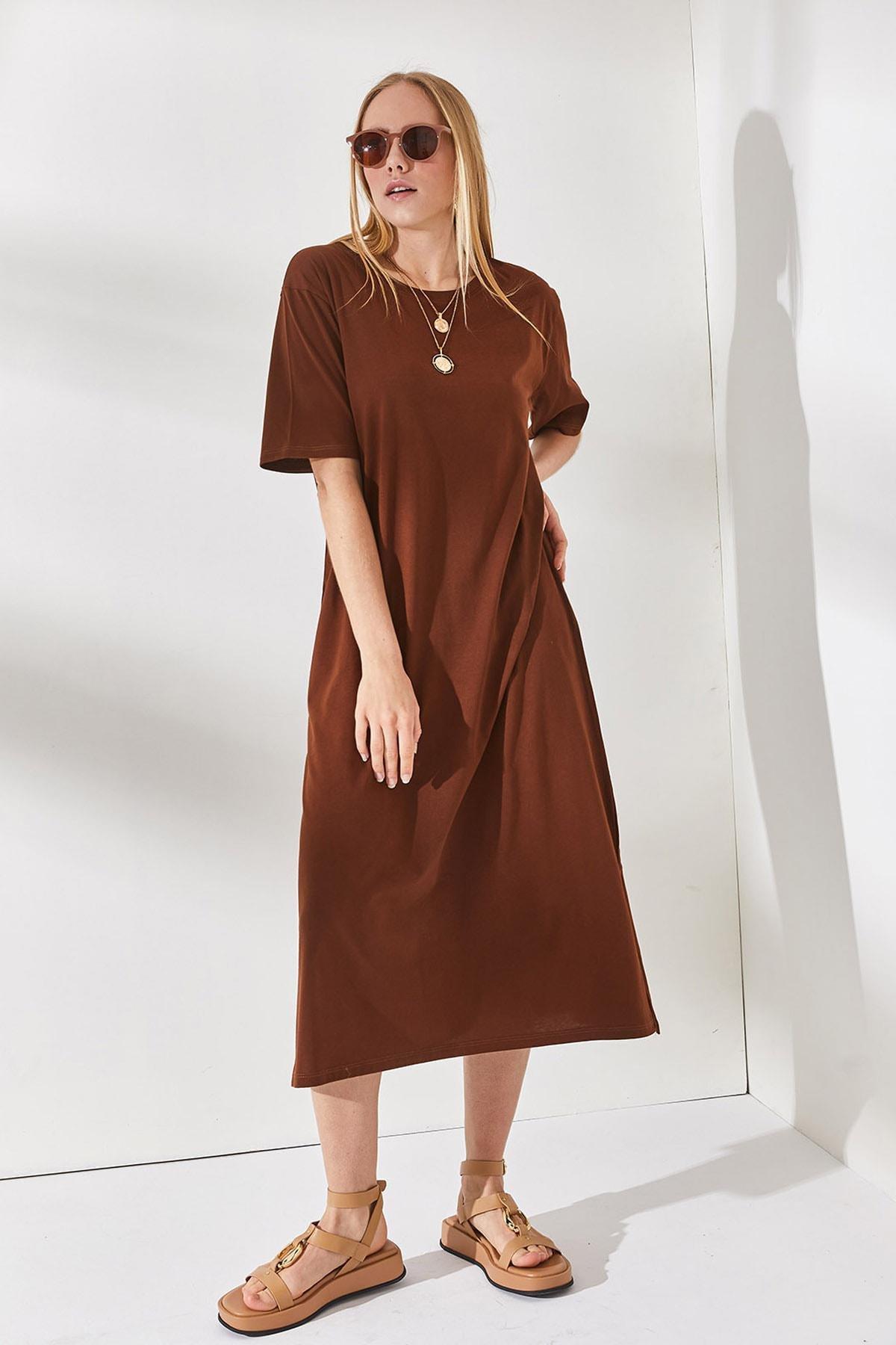 Brown A-Line Dress, , large image number 2