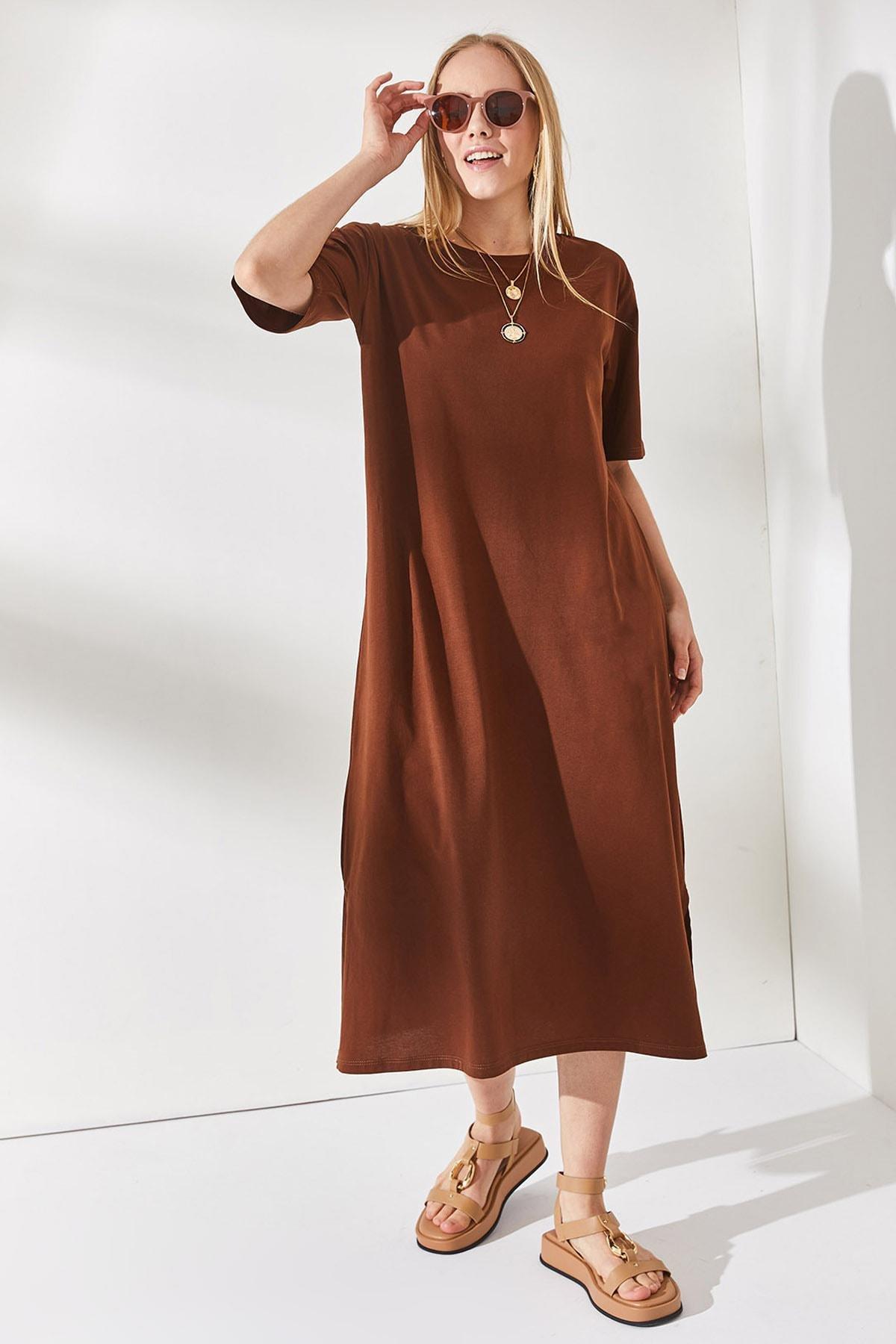 Brown A-Line Dress, , large image number 3