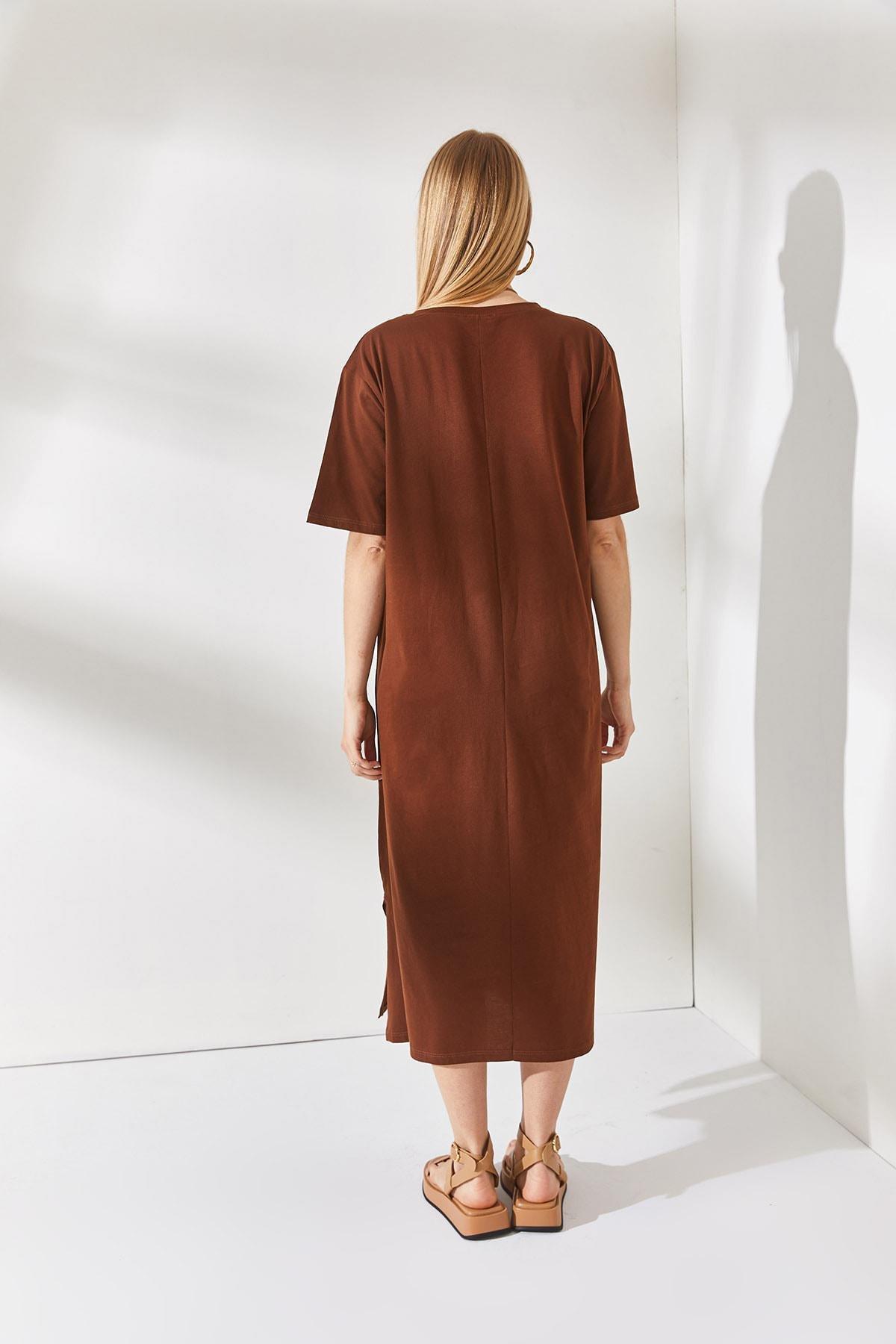 Brown A-Line Dress, , large image number 5