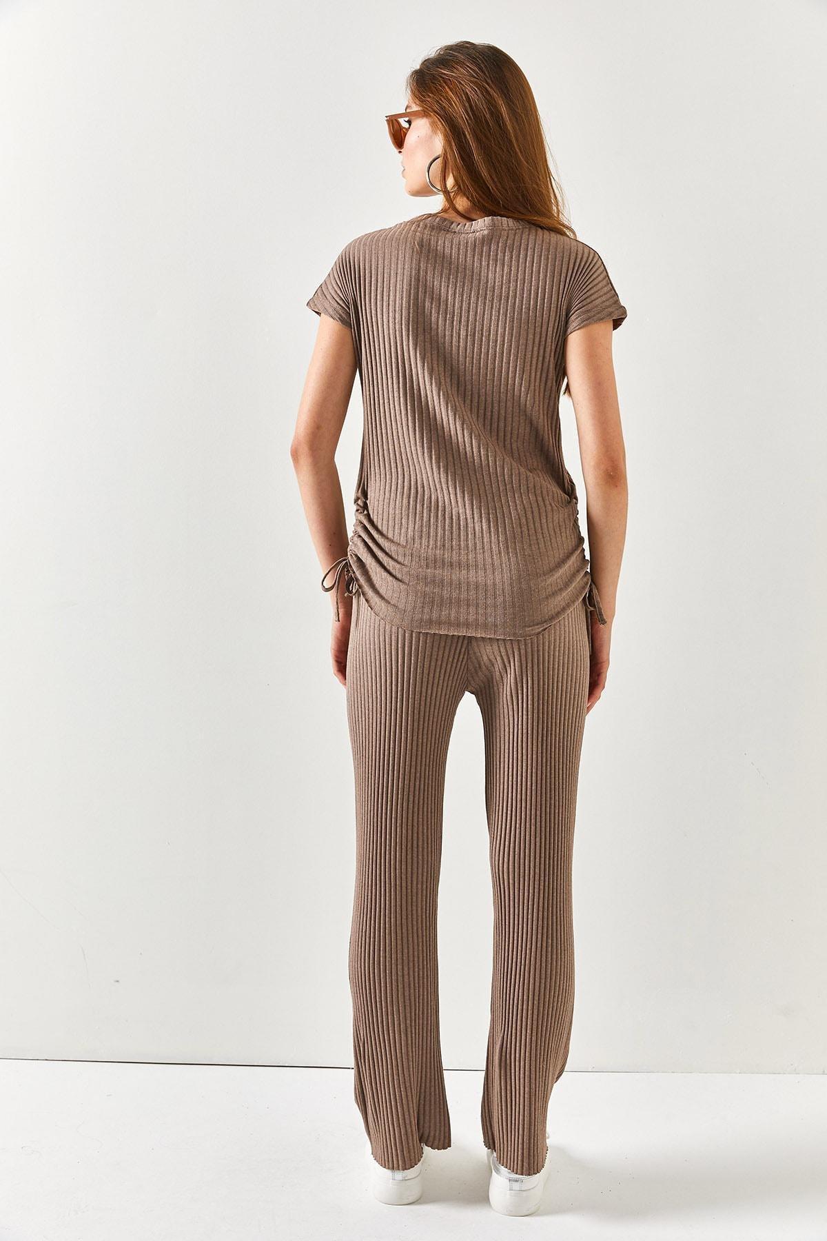 Mink Blouse with Smocking, Palazzo Pants Set, , large image number 5