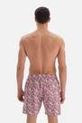 Dagi - Pink Giraffe Patterned Medium Shorts