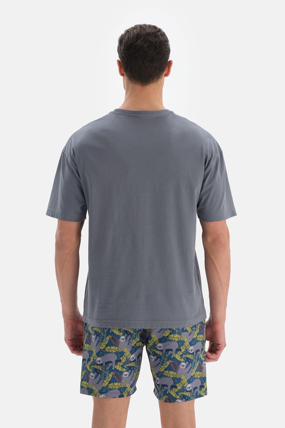 Dagi - Grey Printed T-Shirt